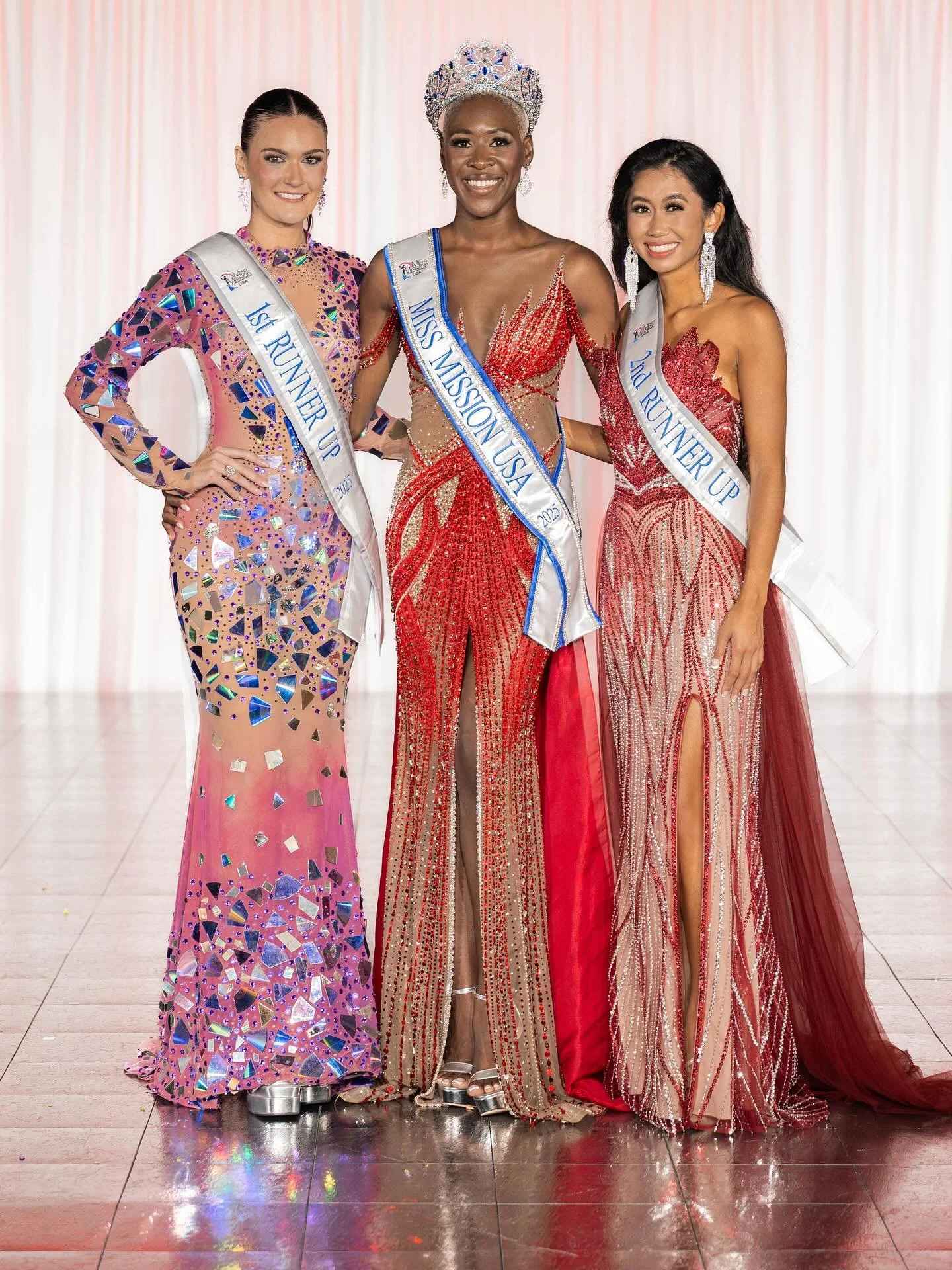 ✨We are proud to announce the Top 3 of Miss Mission USA 2025:
👑 2nd Runner-Up – Jenny Nguyen, District of Columbia
👑 1st Runner-Up – Kortnie Koebel, Texas
👑 Miss Mission USA 2025 – Idayat Adisa, New Jersey
Congratulations to th