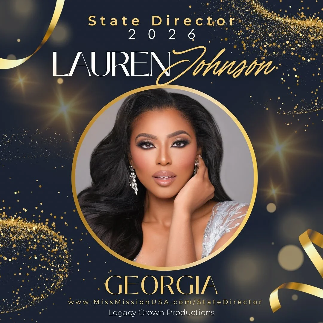 ✨ Big News, Georgia! ✨
We’re so excited to announce that our very own Miss Mission Georgia 2024, Lauren Johnson, is officially stepping into a new role as the State Director for Miss Mission Georgia! 👑💖
Lauren has been such a shining exampl