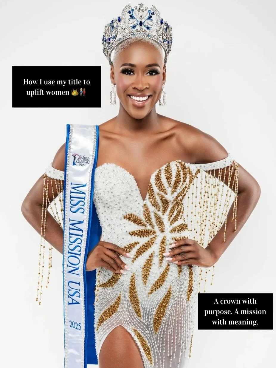 Empowerment isn&rsquo;t just something I speak about&mdash;it&rsquo;s something I live every single day. 💖

Behind the crown is a mission bigger than me. As Miss Mission USA 2025, I don&rsquo;t just wear this title&mdash;I use it to uplift, empower,