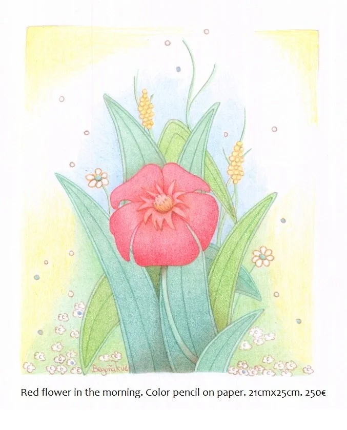 Red Flower in the Morning