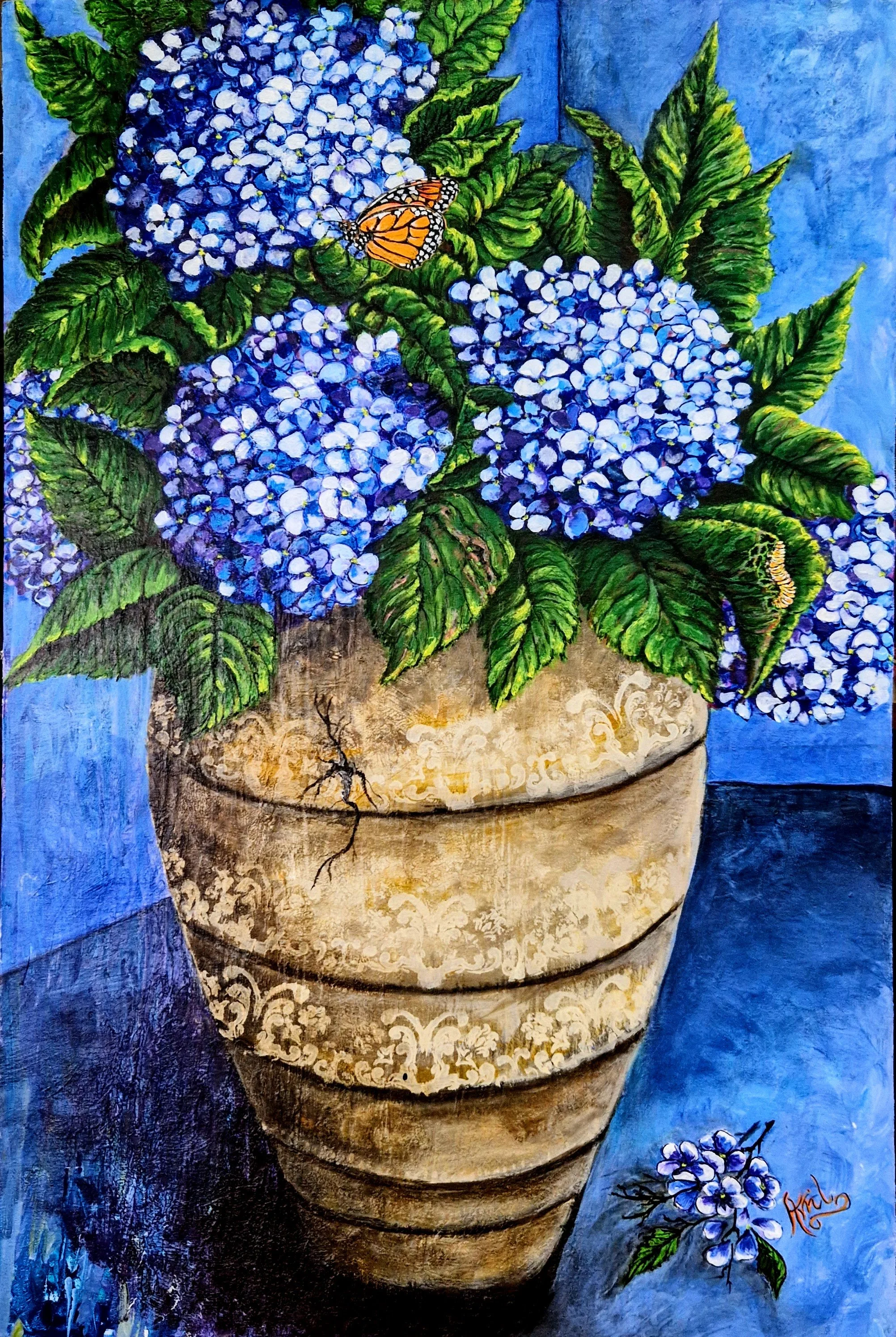 Blue Hydrangeas