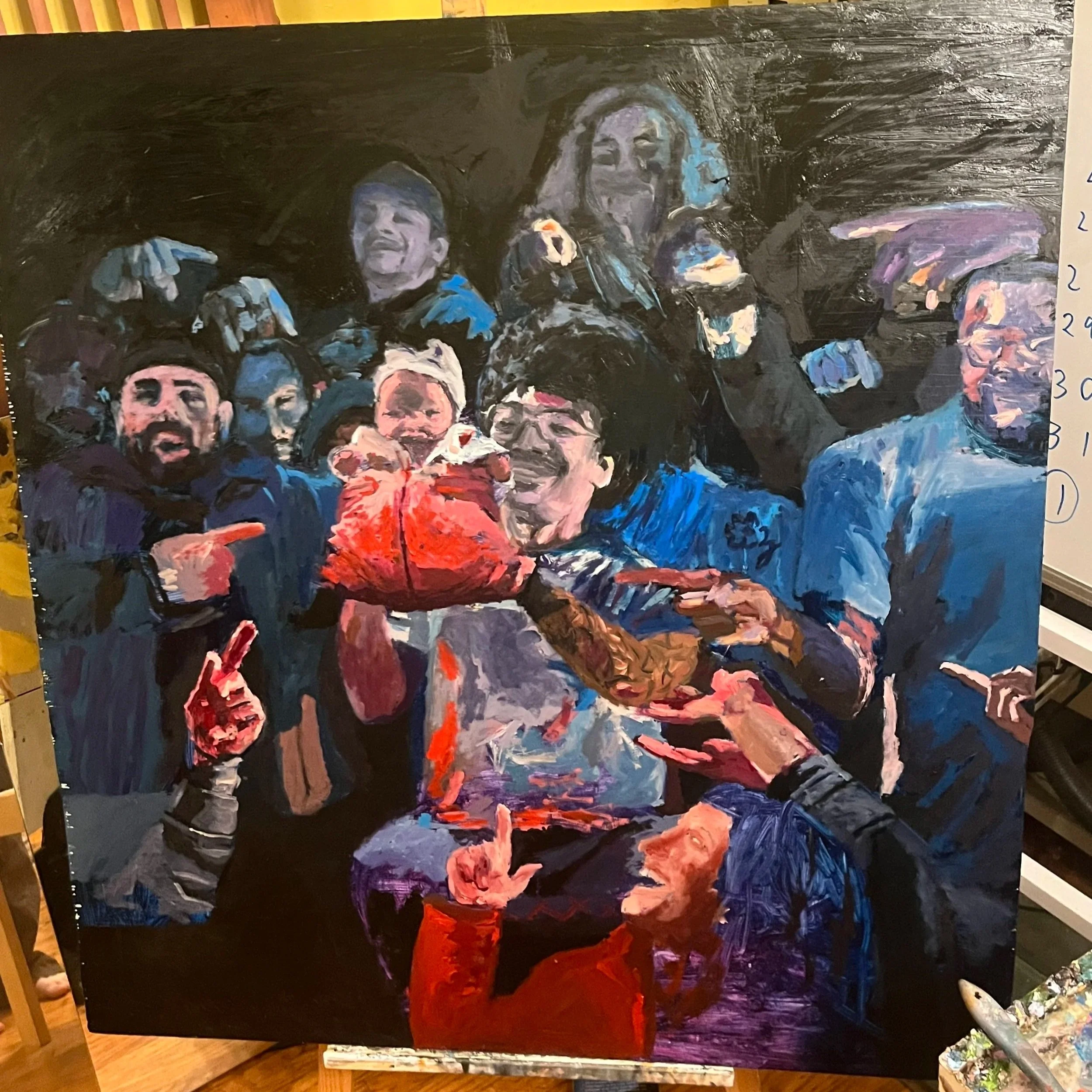 Painting of a Crowd
