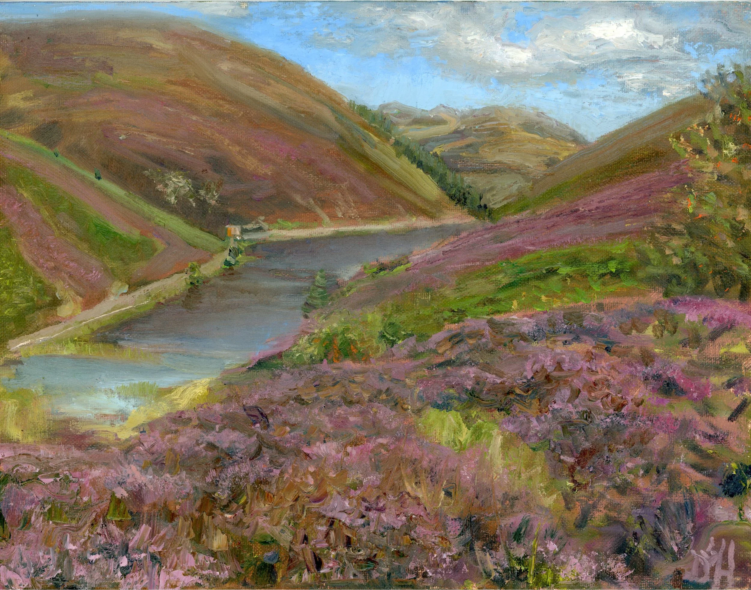 Blooming Heather, Logalea, 35.5 x 27.9 cm. Pentland Hills