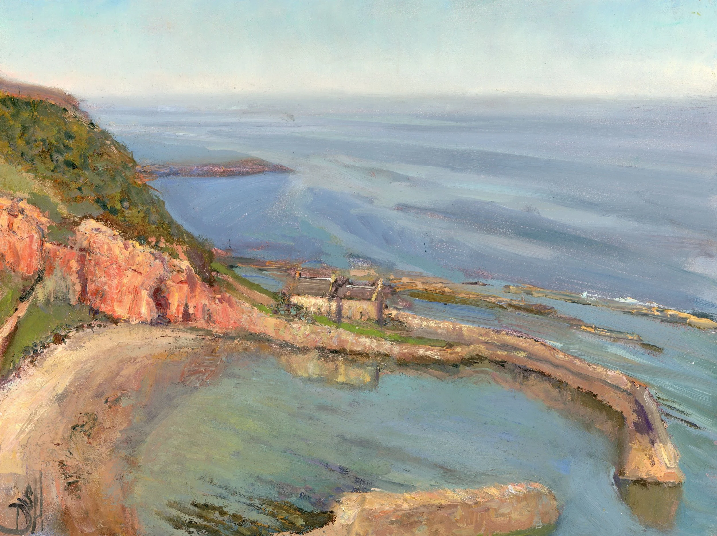 Cove Harbour, oil on board, 38 x 31 cm, Torrance Gallery
