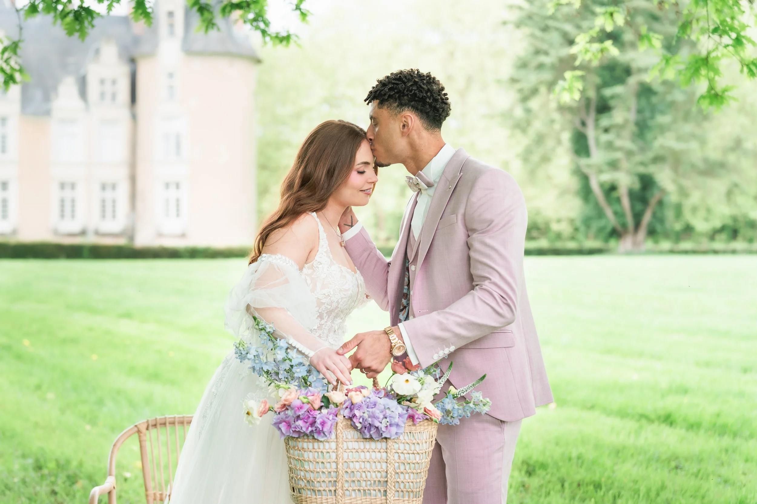Blooming Love - A Wedding Inspiration at Château du Plessis-Chivré, Loire Valley