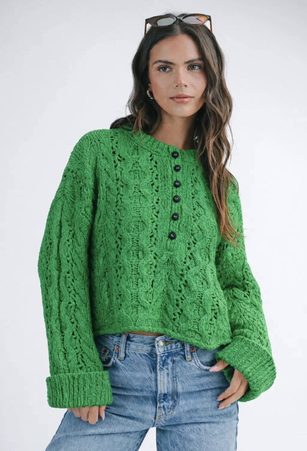 The Sadie Crop in Green