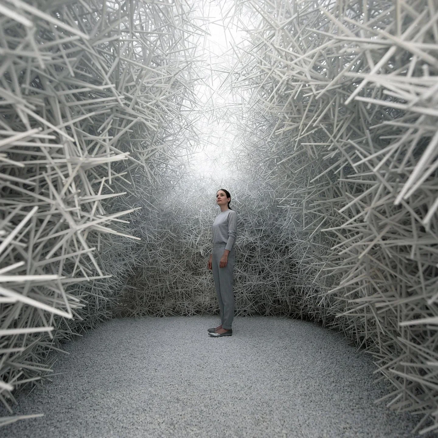 Aggregate Structure, Karola Dierichs and Achim Menges (ICD Stuttgart).

&ldquo;When a cardinal builds her iconic cup-nest, she uses her own body as template and molds thin twigs, grass strands, and bark strips into a structure that, despite its softn