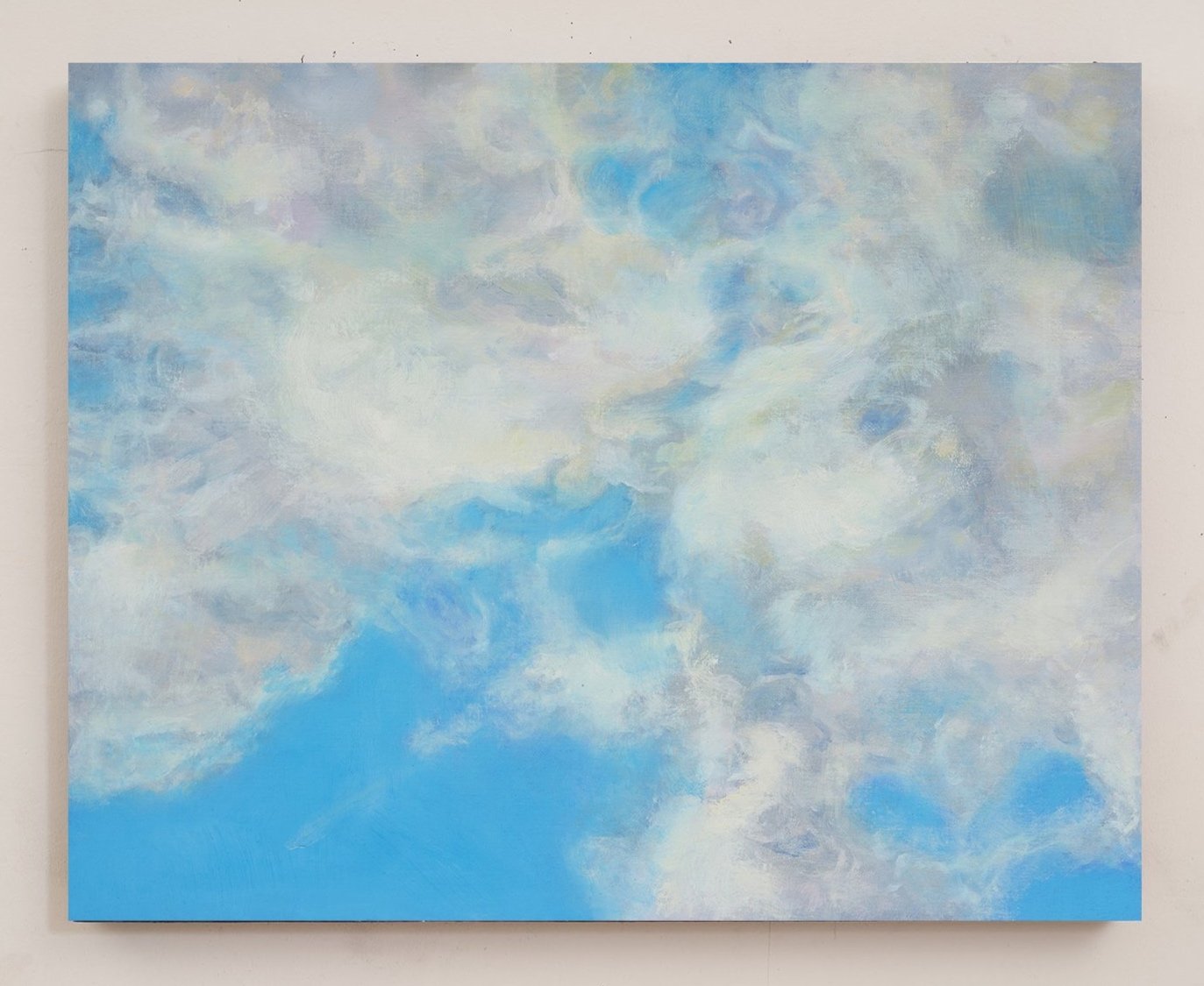 Lazy Clouds. 20 x 16 inches. Oil on board. 2022.