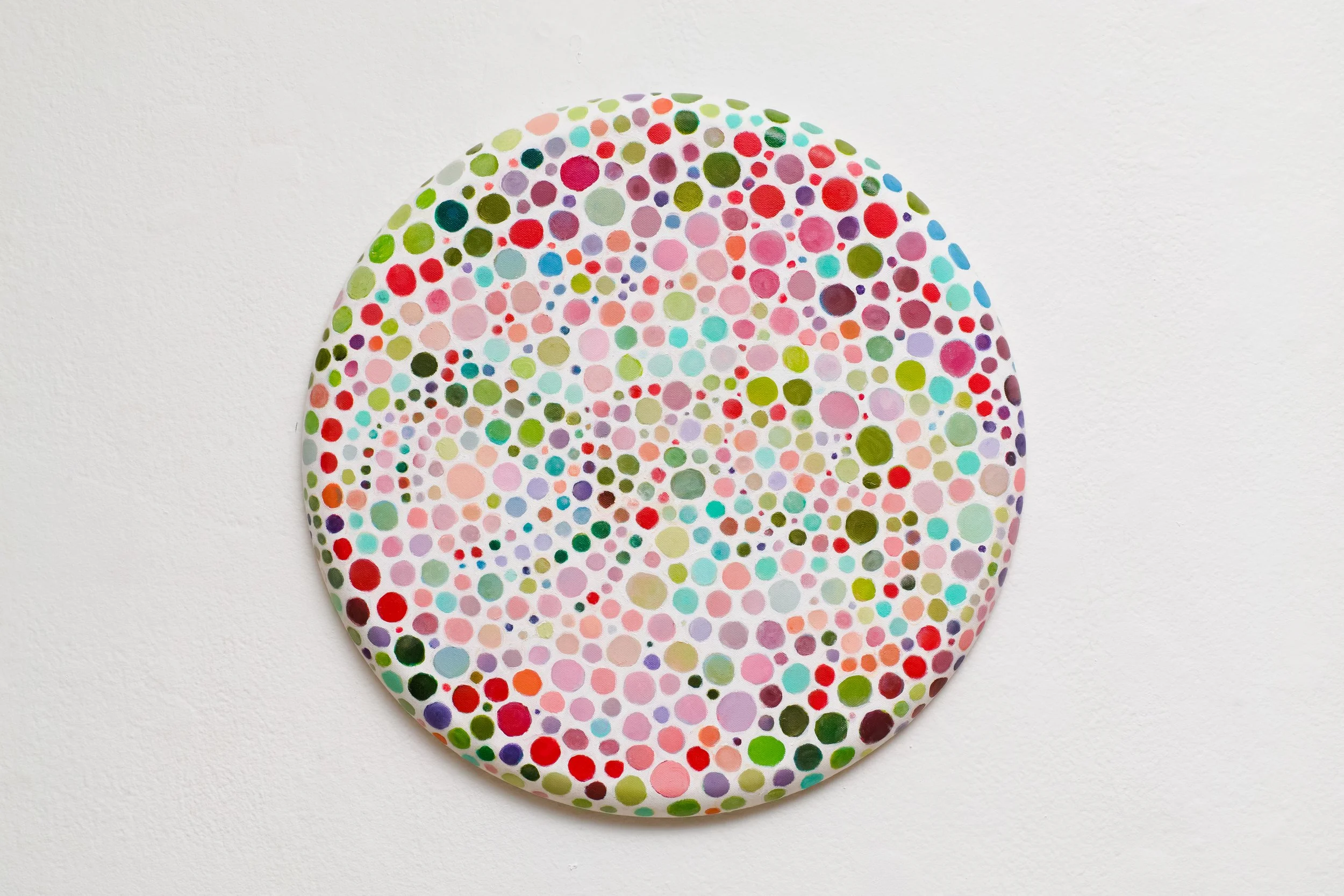 Mantis Shrimp. 20 inch dia. Oil on canvas. 2024-25.