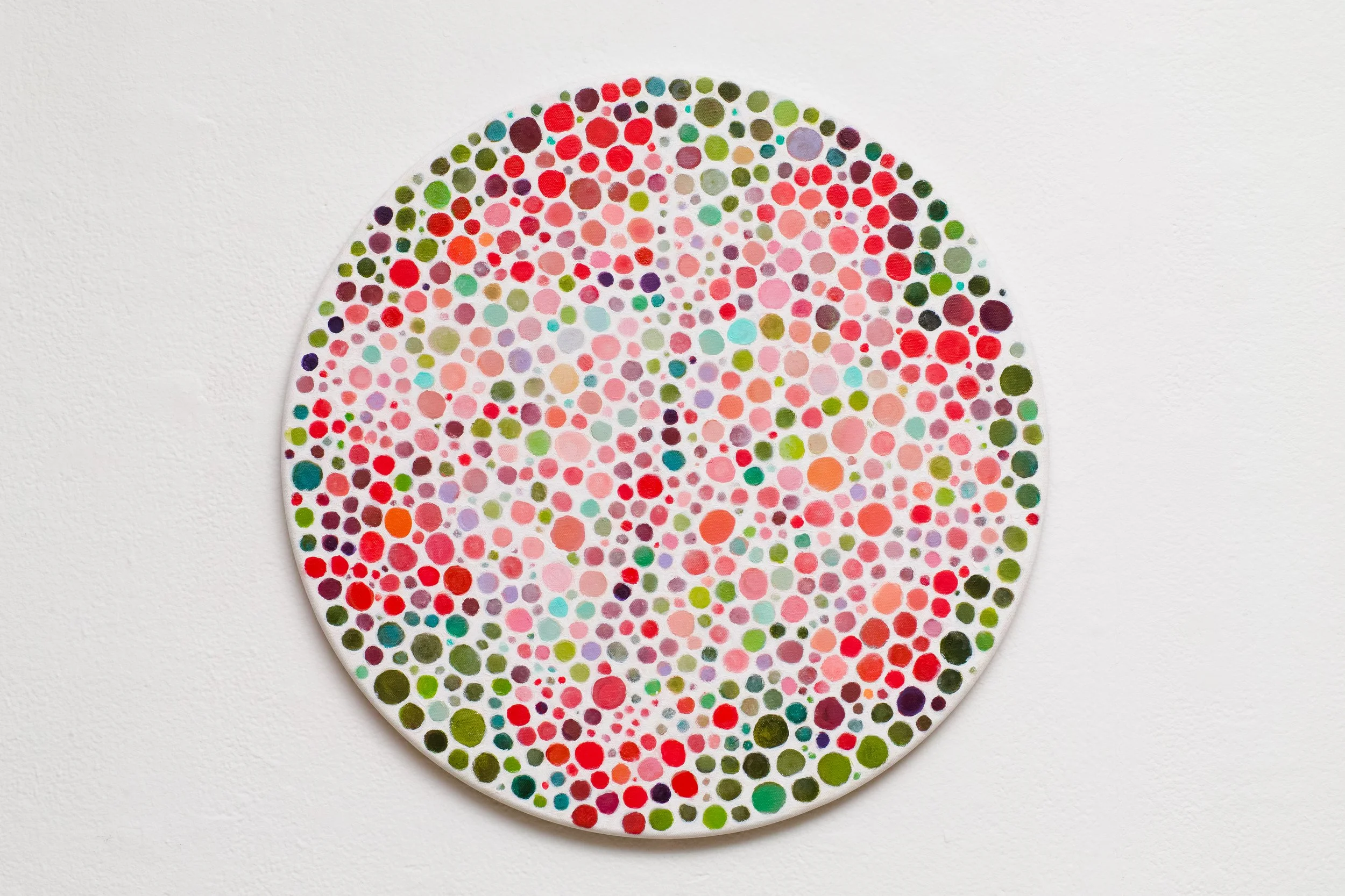 Swallowtail. 20 inch dia. Oil on canvas. 2024-25.