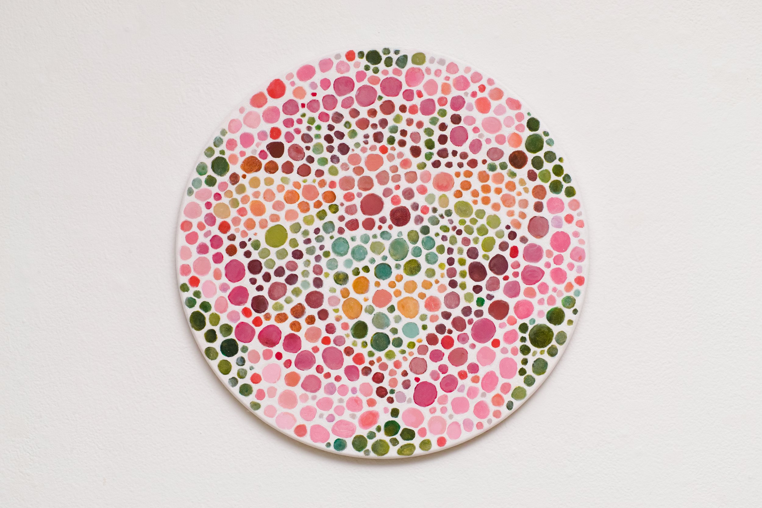 Bee. 20 inch dia. Oil on canvas. 2024-25.