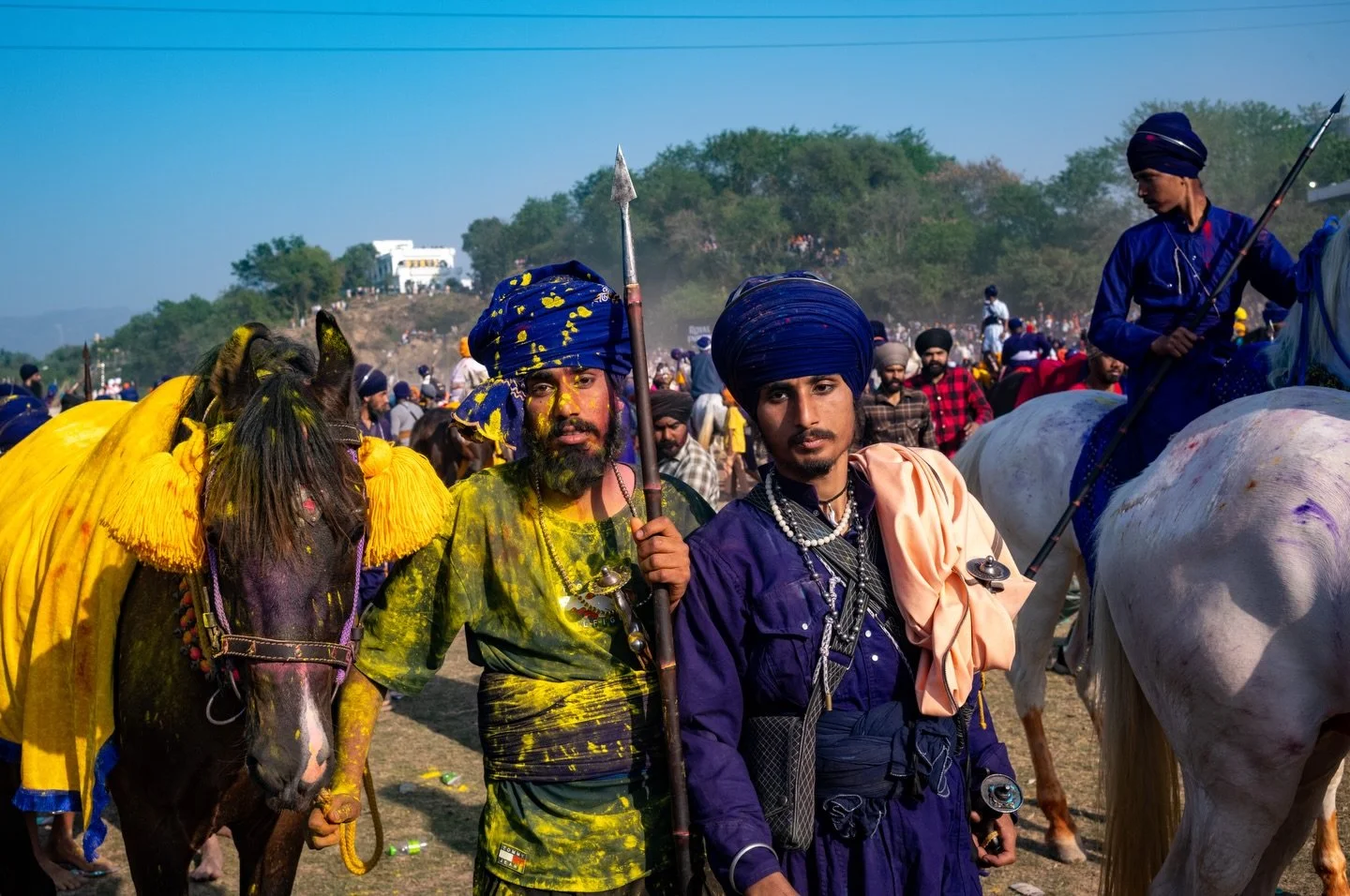 Every year in Anandpur Sahib, Hola Mohalla brings together thousands of Sikh pilgrims and Nihang warriors. The festival was founded by Guru Gobind Singh as a display of strength, skill, and discipline. Horses, martial traditions, colour, and devotion