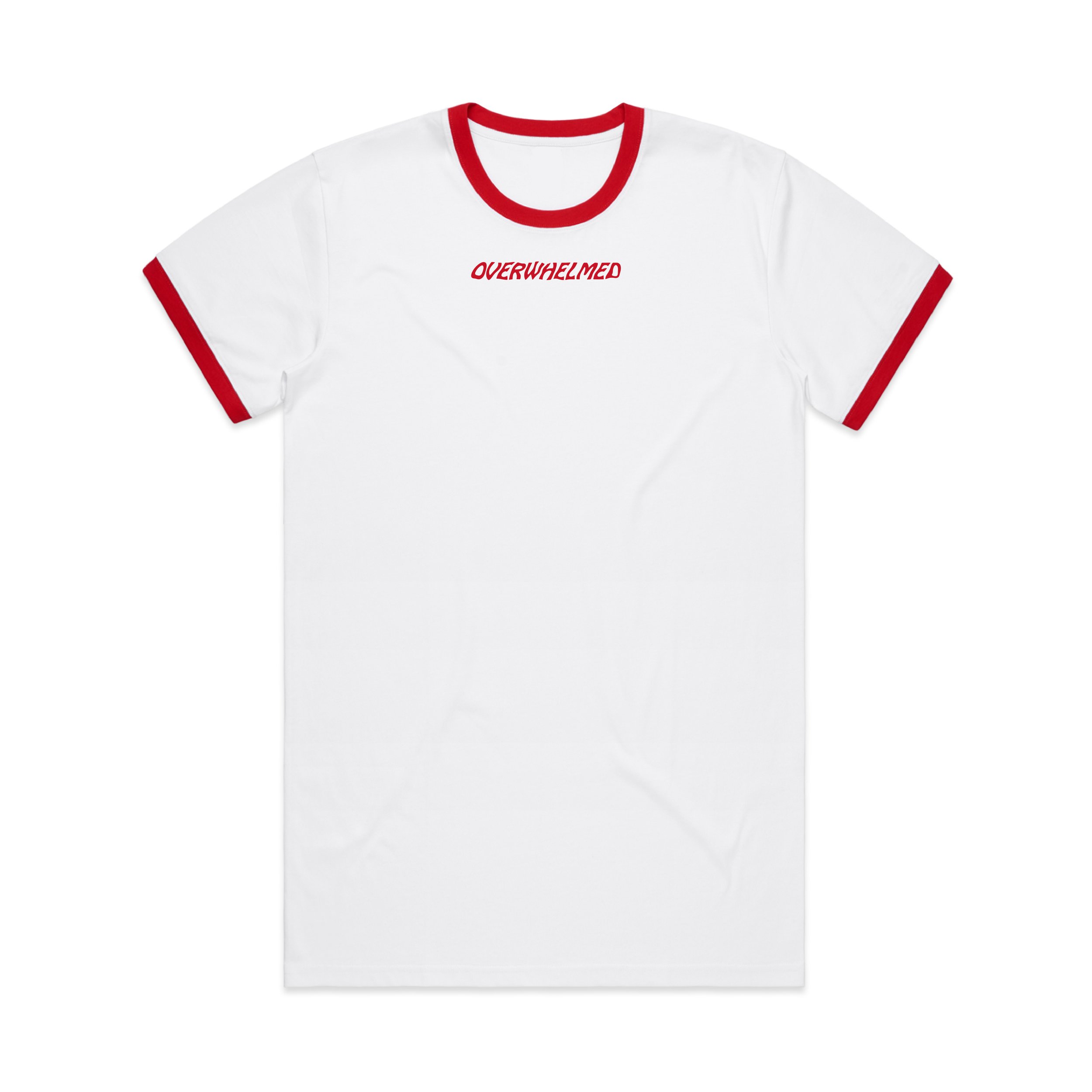 Overwhelmed Ringer T-shirt Screen Printed Manchester.jpg