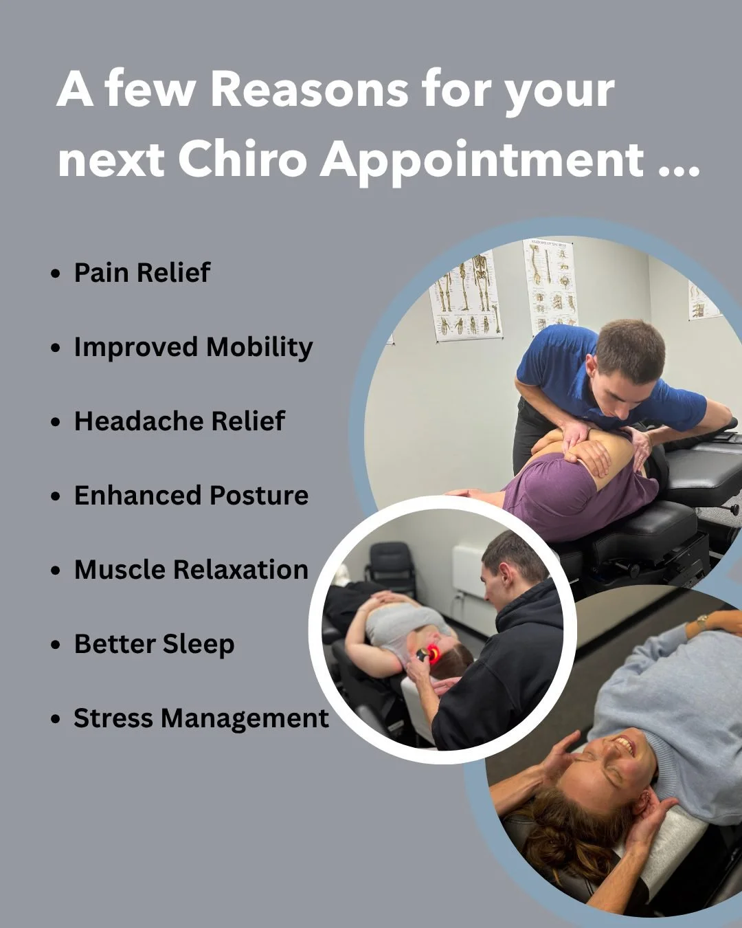 Chiropractic care is so much more than crick crack! It supports your nervous system, mobility, and natural healing ability ...

Let's connect and find out how chiropractic care can impact your health and fitness goals! Call or text: (315) 261-4005