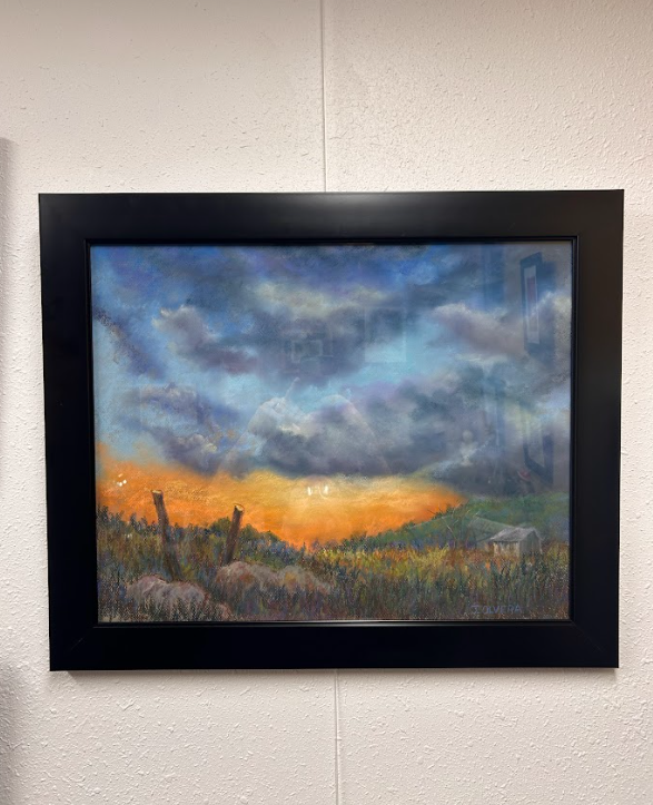 Painting mounted avian insects