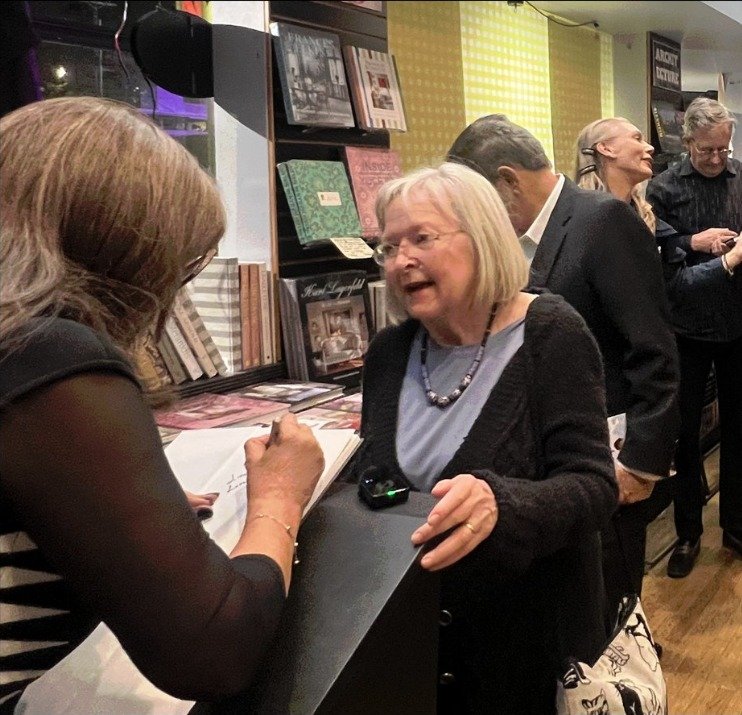 As the co-editor of Blood &amp; Justice on the Sunset Strip and the devoted wife of the late Peter Knecht, Dr. Ava Cadell signs each book with heartfelt notes of gratitude and love. At the book launch, she shared meaningful moments with guests like M