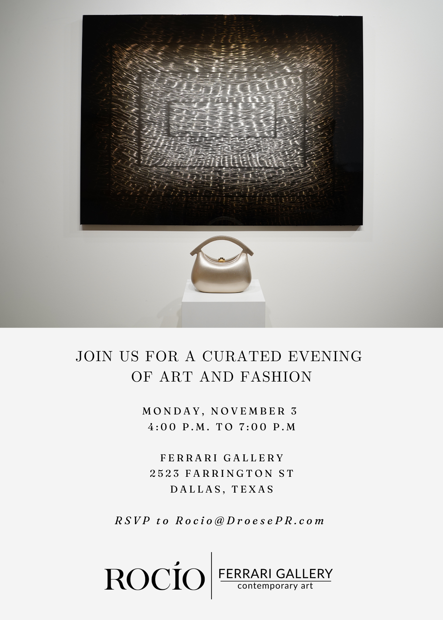 Rocio at Ferrari Gallery Opening Party Invitation-2.PNG