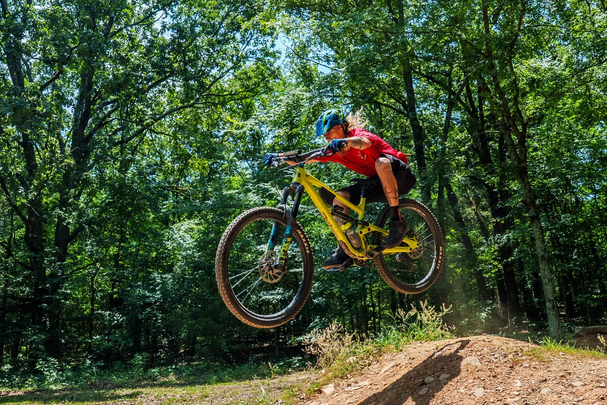 Branding Photography of mountain biking in Searcy Arkansas.