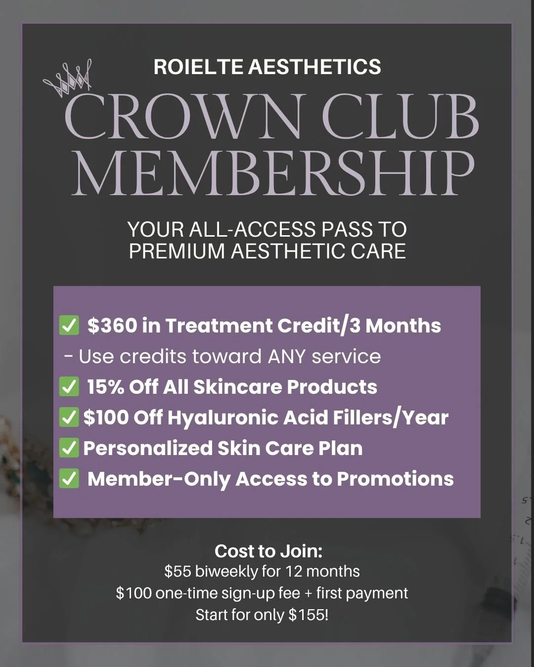 Introducing: The Roielte Crown Club Membership 👑