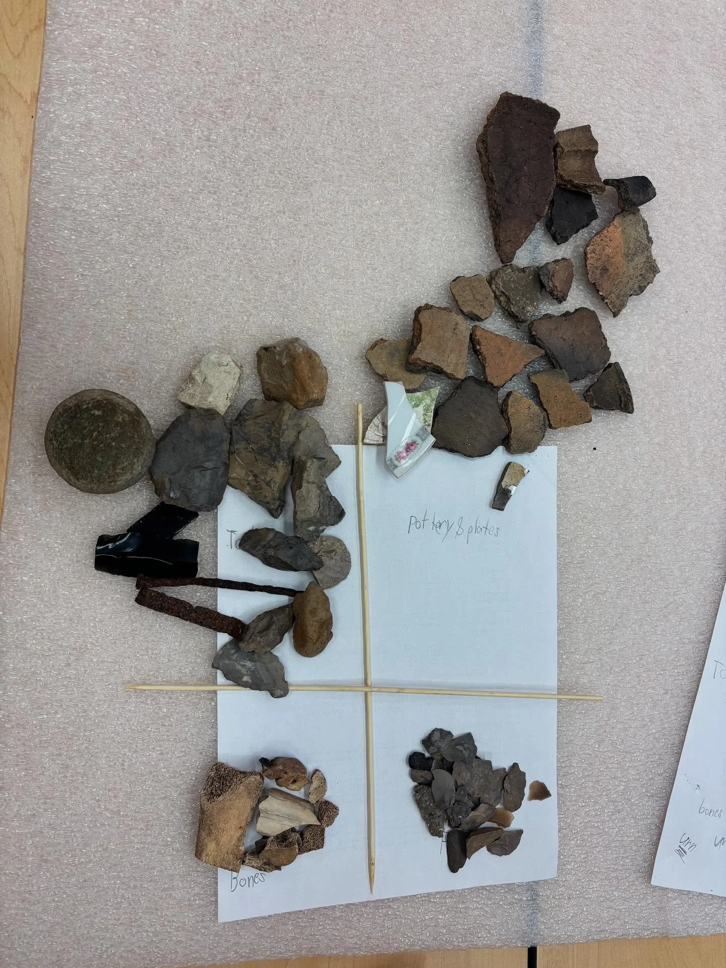 Last week, we had the pleasure of having the Northwest London Resource Center summer camp for youth join us for the day. 

We started the day off with Typology and excavation of cookies! Then we moved on to station rotations of: Garbology, Zooarchaeo
