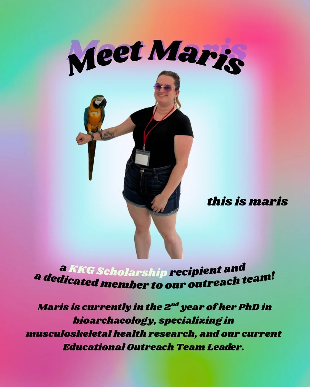 Maris, we are so proud of you!! What an incredible representation for our team! 

The KKG Scholarship supports Canadian women who attain high standards of scholarship, leadership, and service to their community. Who better fits that description besid