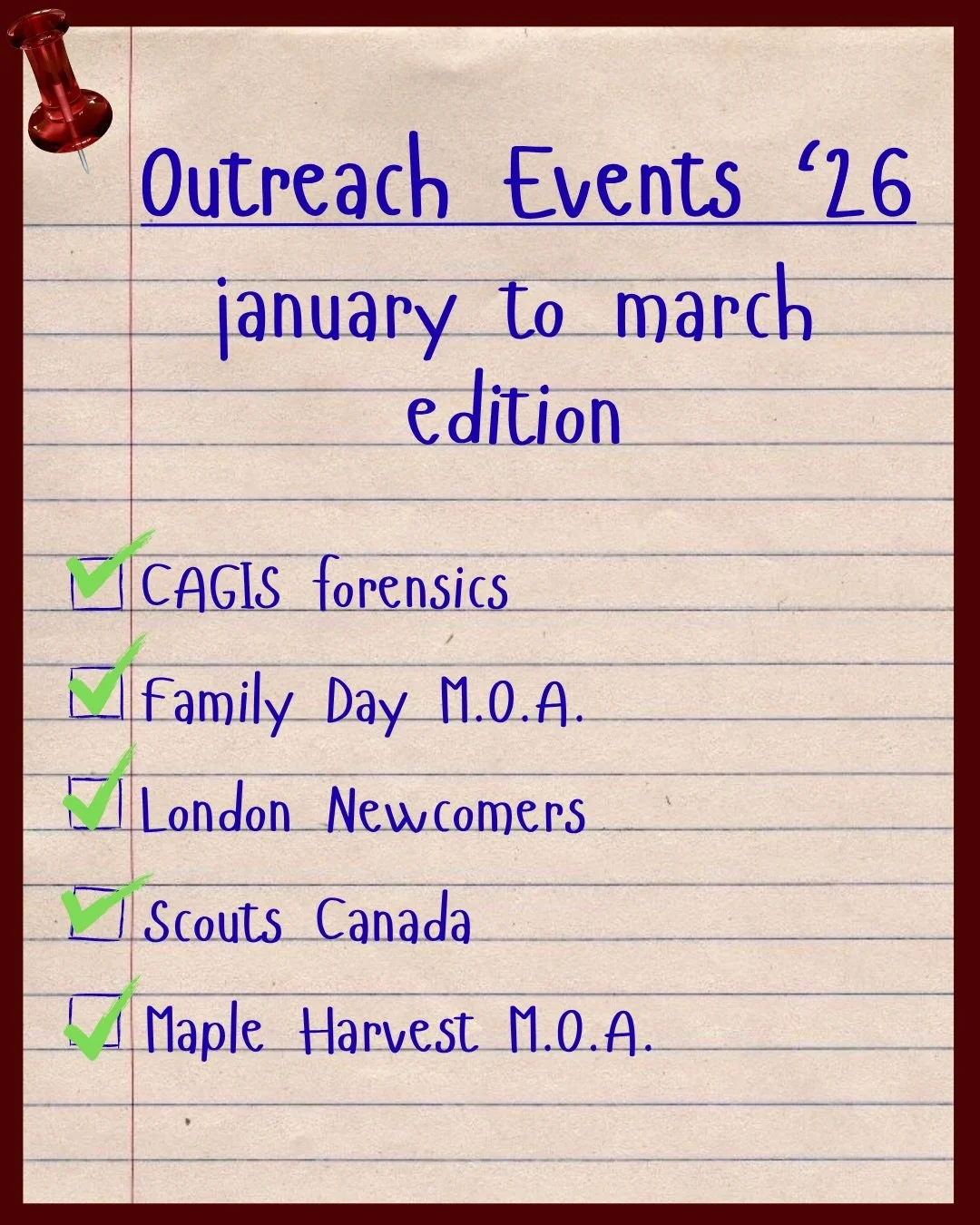 Think Outreach has been MIA? Think again! We've been busy as a bee getting to know all our new friends and attending more and more events. Here's a little compilation of all our educational events from January to March!