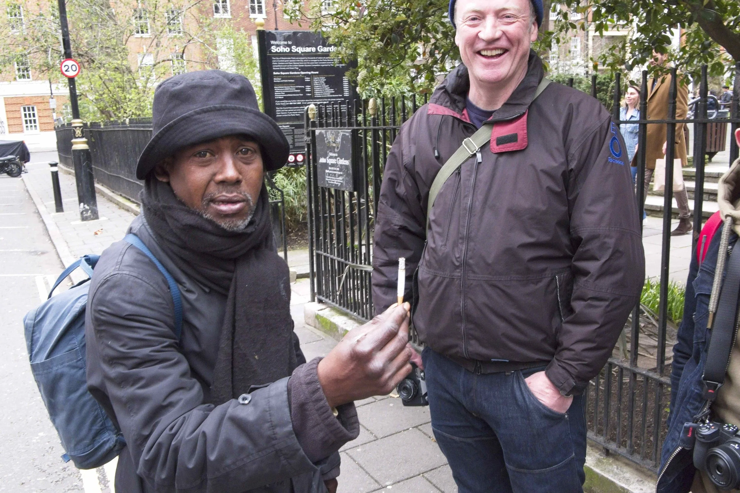 Anon street character, Soho London