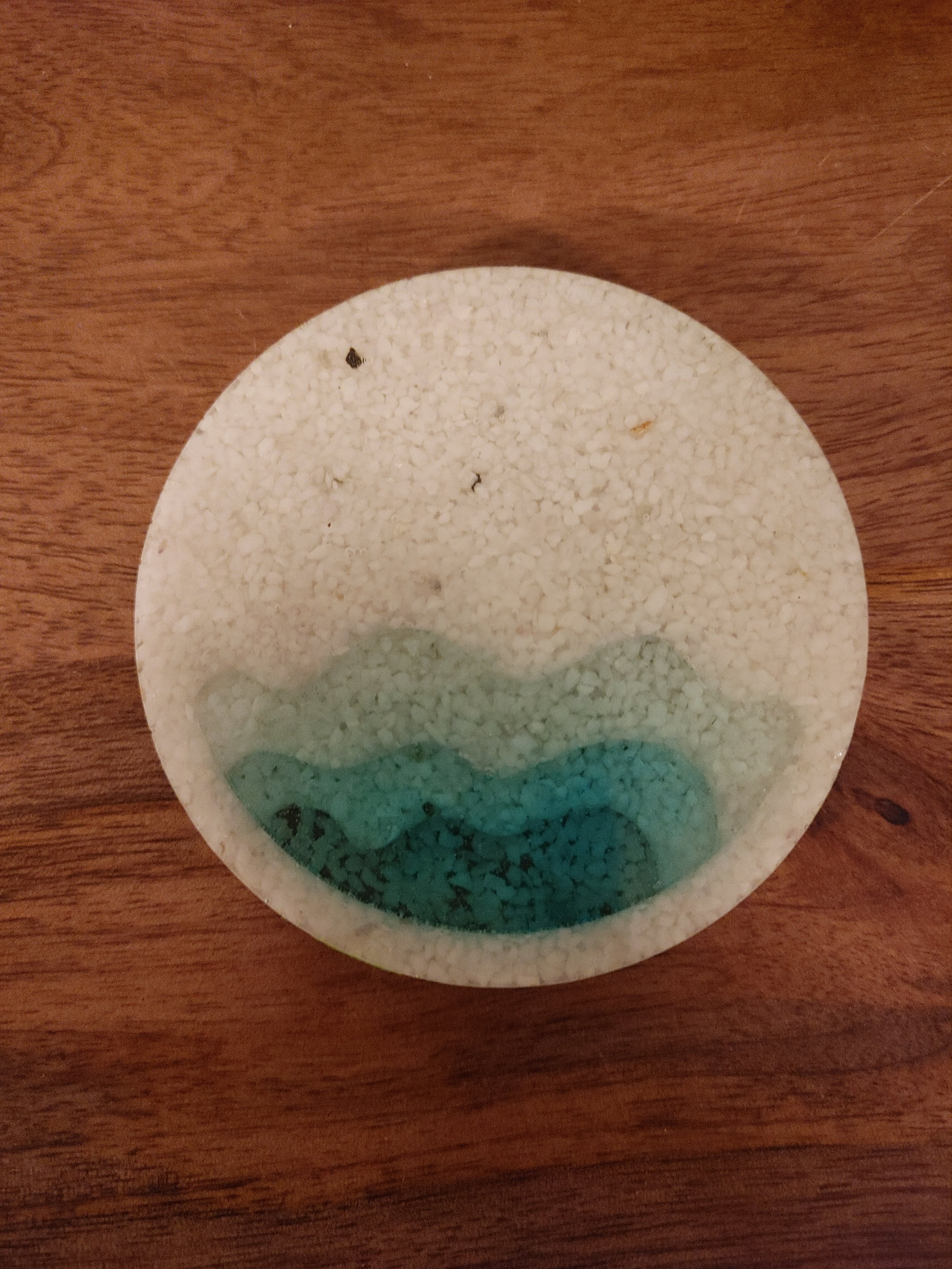 Sea and Salt Resin Beach Coasters (signed)