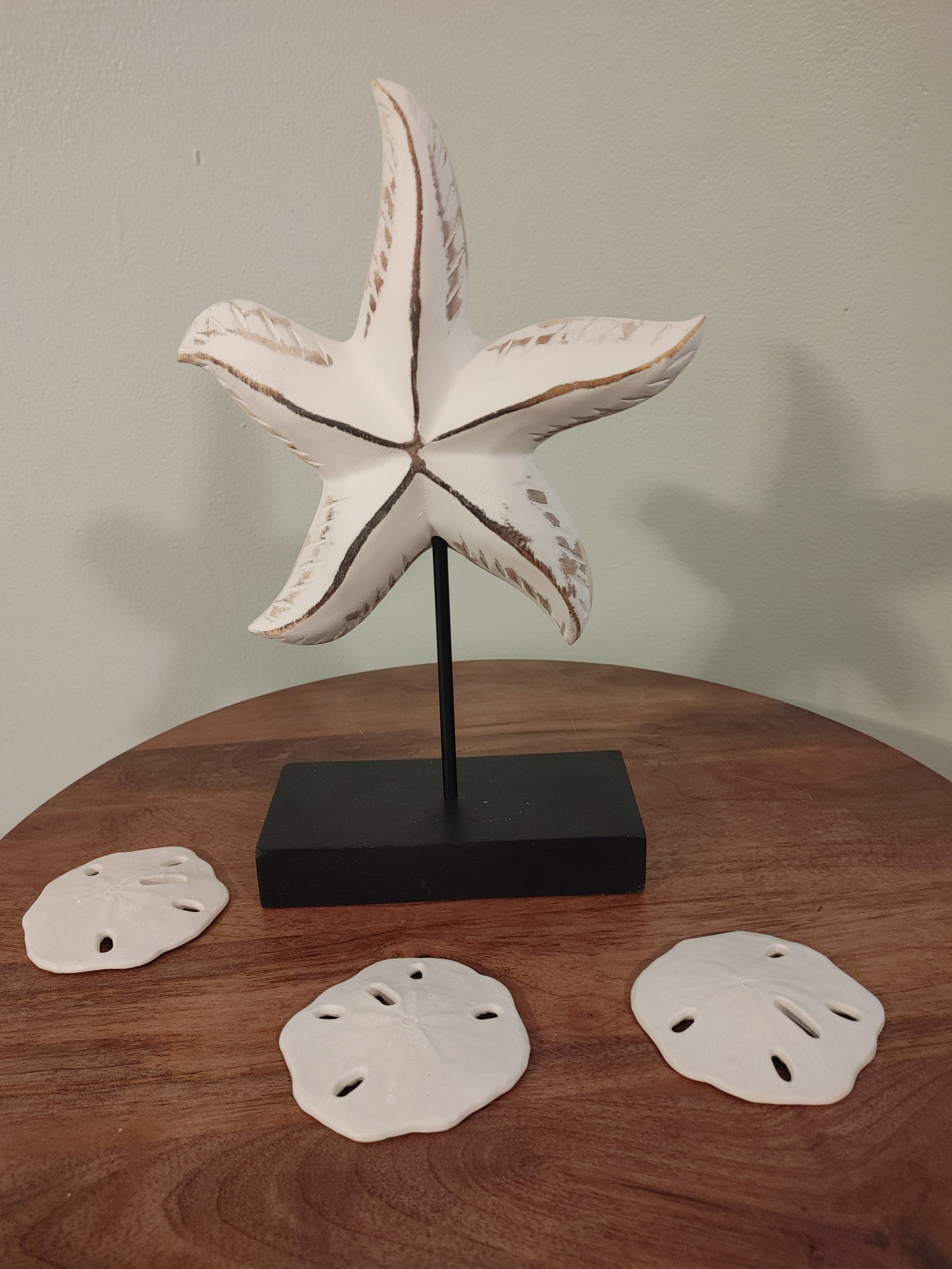 Antique White Starfish Tabletop Sculpture