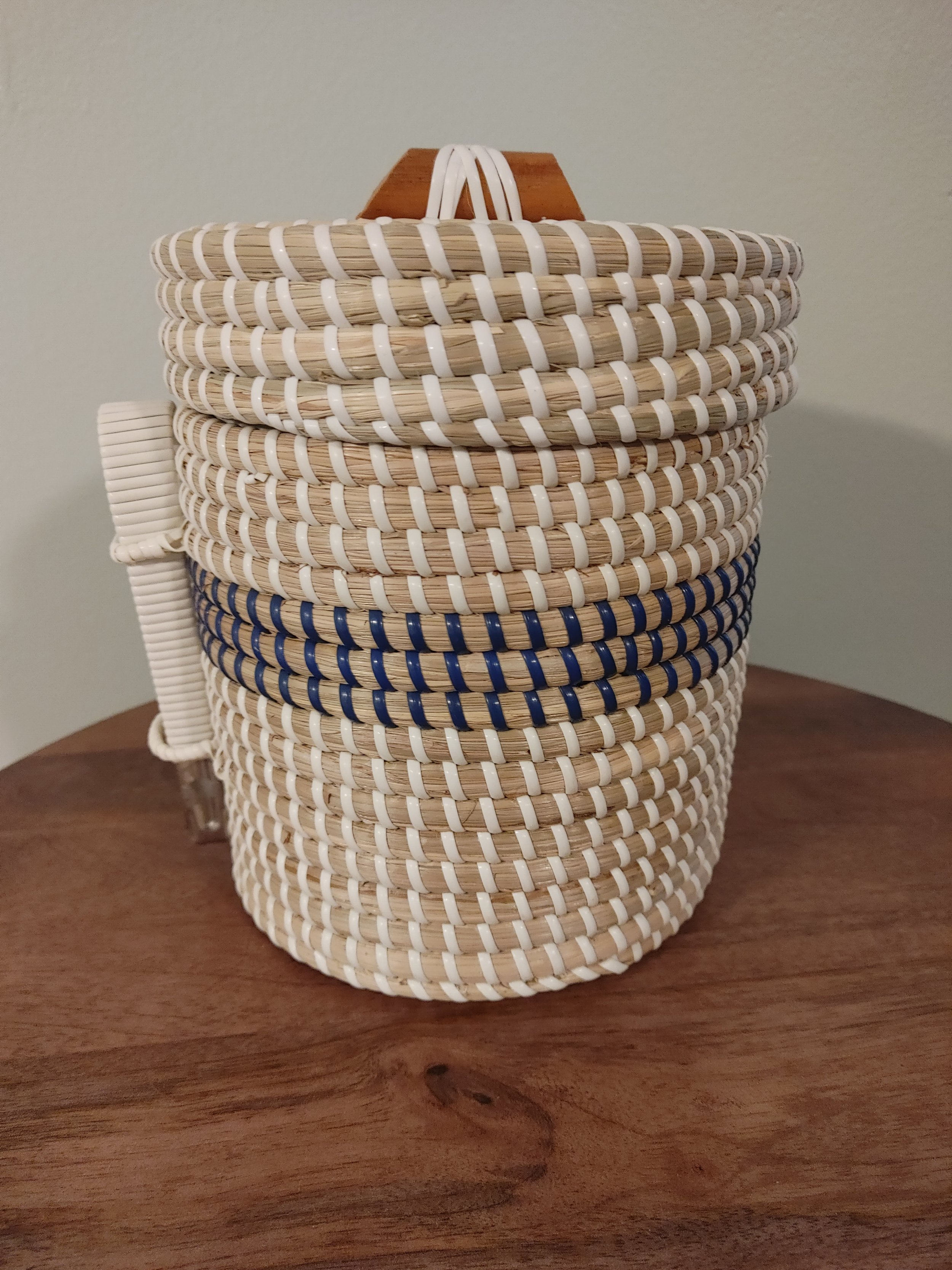 Nautical Weaved Basket Ice Bucket