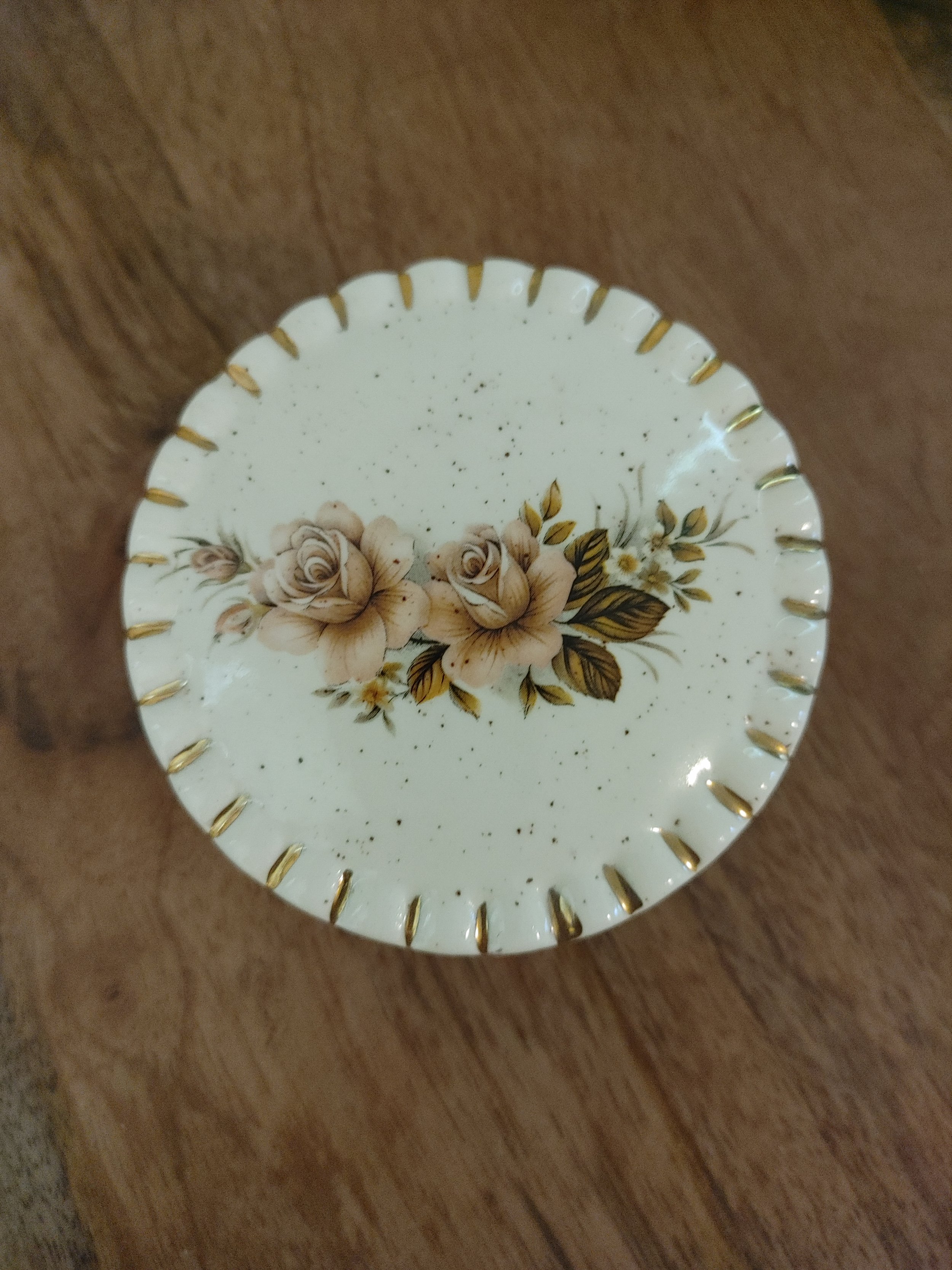Porcelain Rose Trinket Box