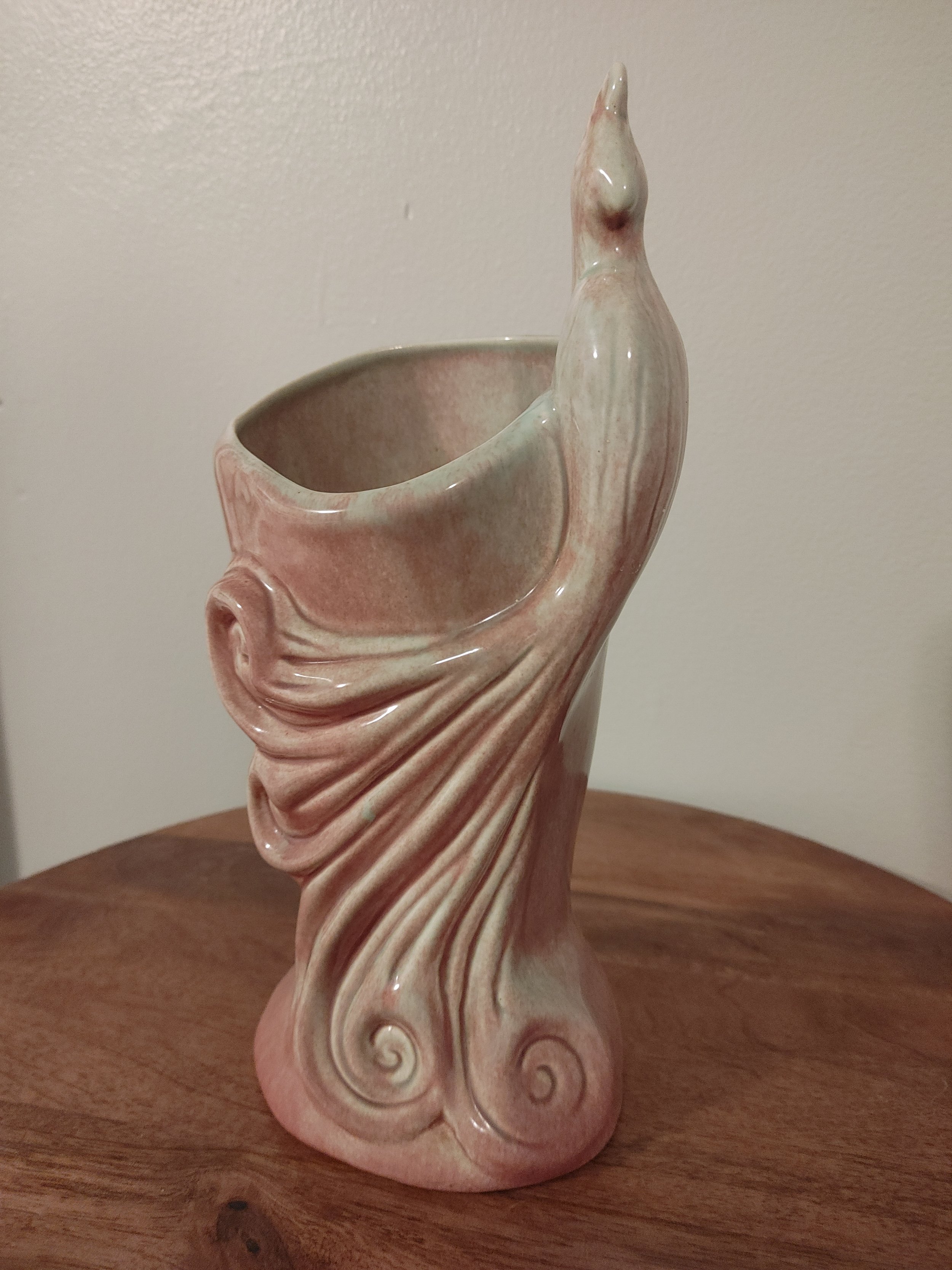 West Coast Pottery Peacock Vase