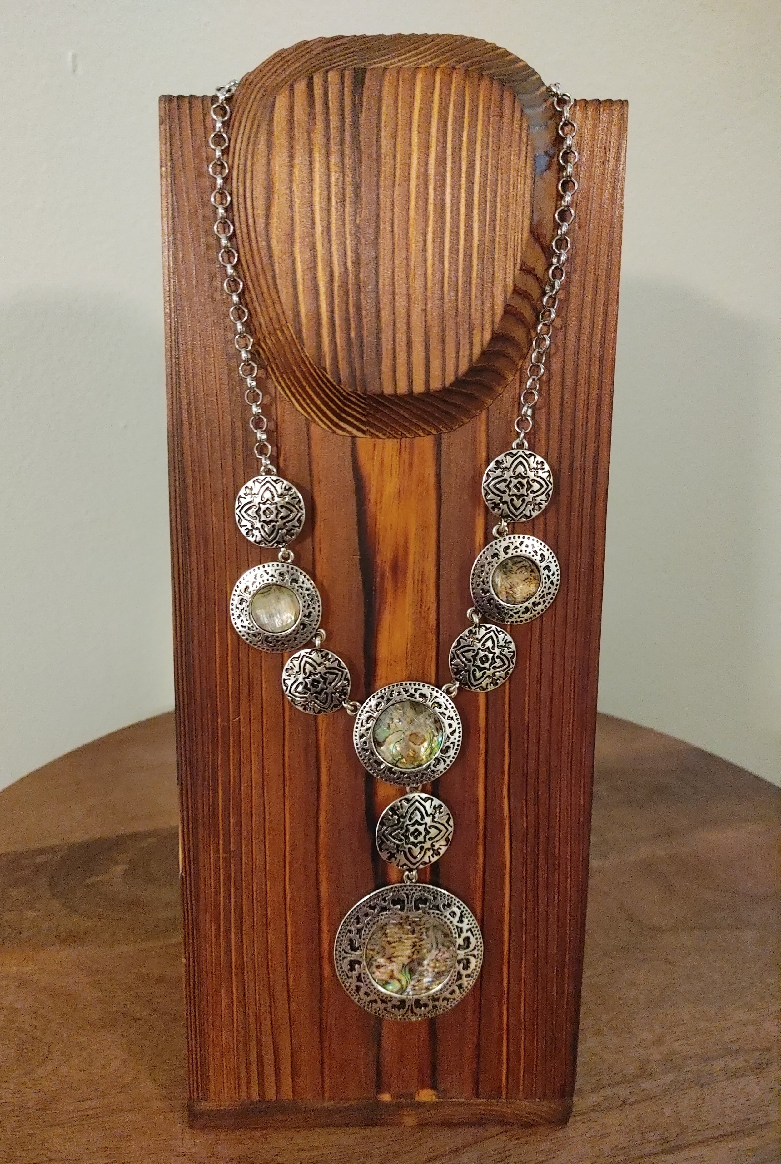 Vintage Dangle Medallion Necklace