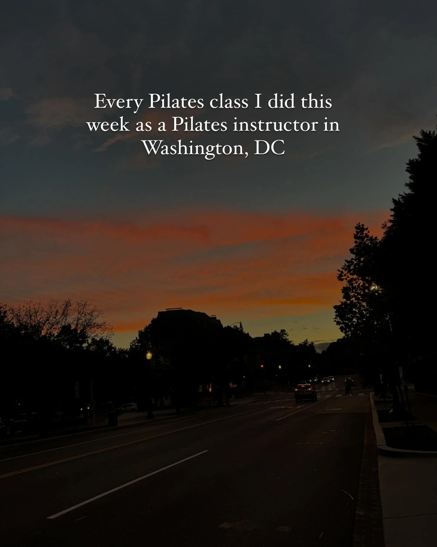 Every Pilates class I took/taught this week in Washington, DC! It was so fun to sub extra classes this week at @epicyogadc and meet so many new students. With the extra classes this was the first week I felt like teaching Pilates is becoming a career