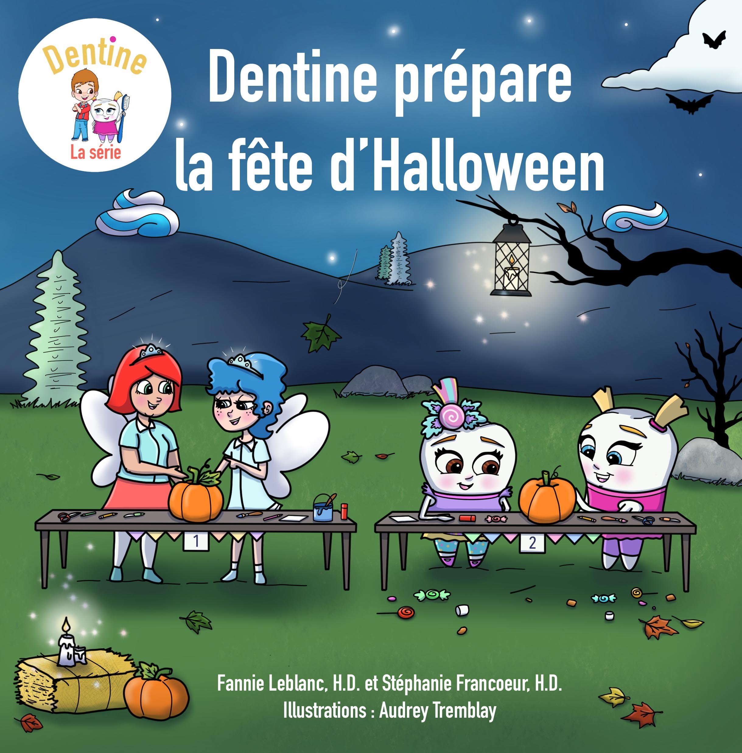 Dentine se prépare pour l'halloween.