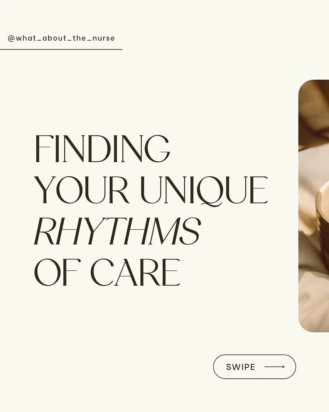 🤍 You care so deeply for others&mdash;day after day, shift after shift.

Now it&rsquo;s time to care for yourself! 

Not with rigid routines or comparison&hellip;

But with rhythms that feel supportive, kind, and true to who you are.

Your rhythm of