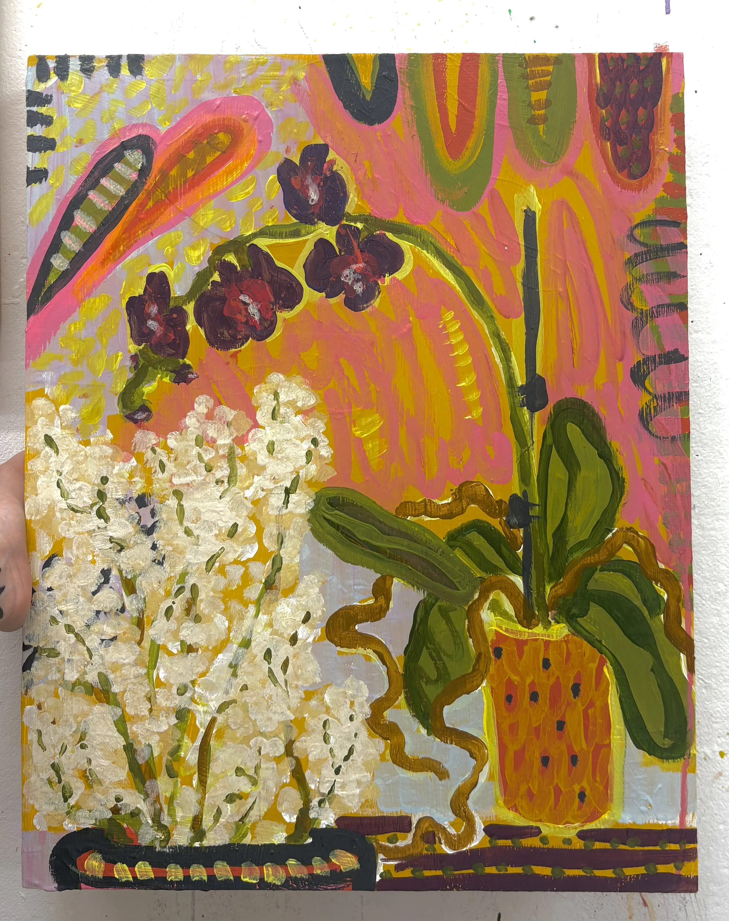 Gypsophila and The Orchid