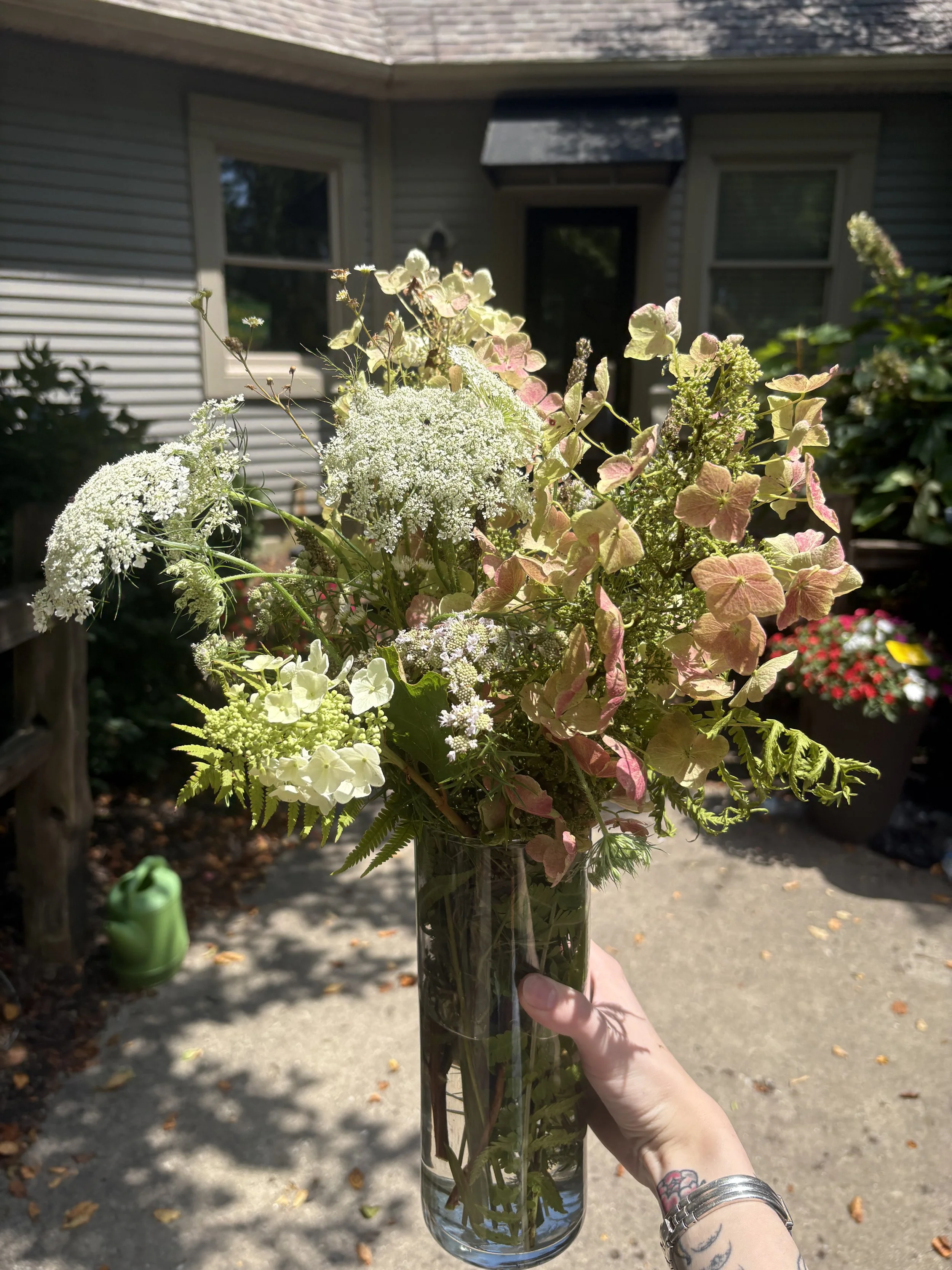 Home Grown Wildflower Arrangment