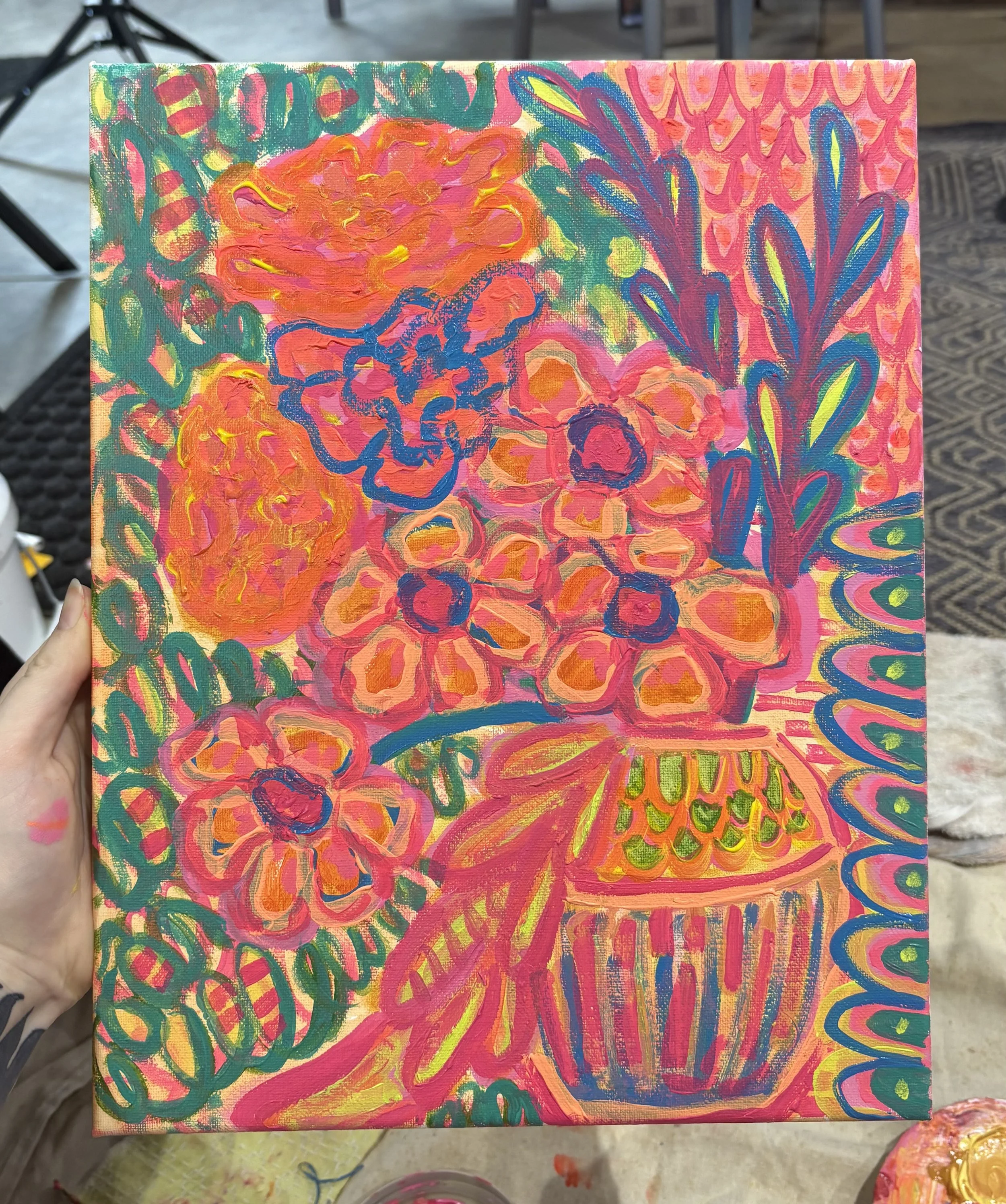 The Orange Flowers For A Friend!