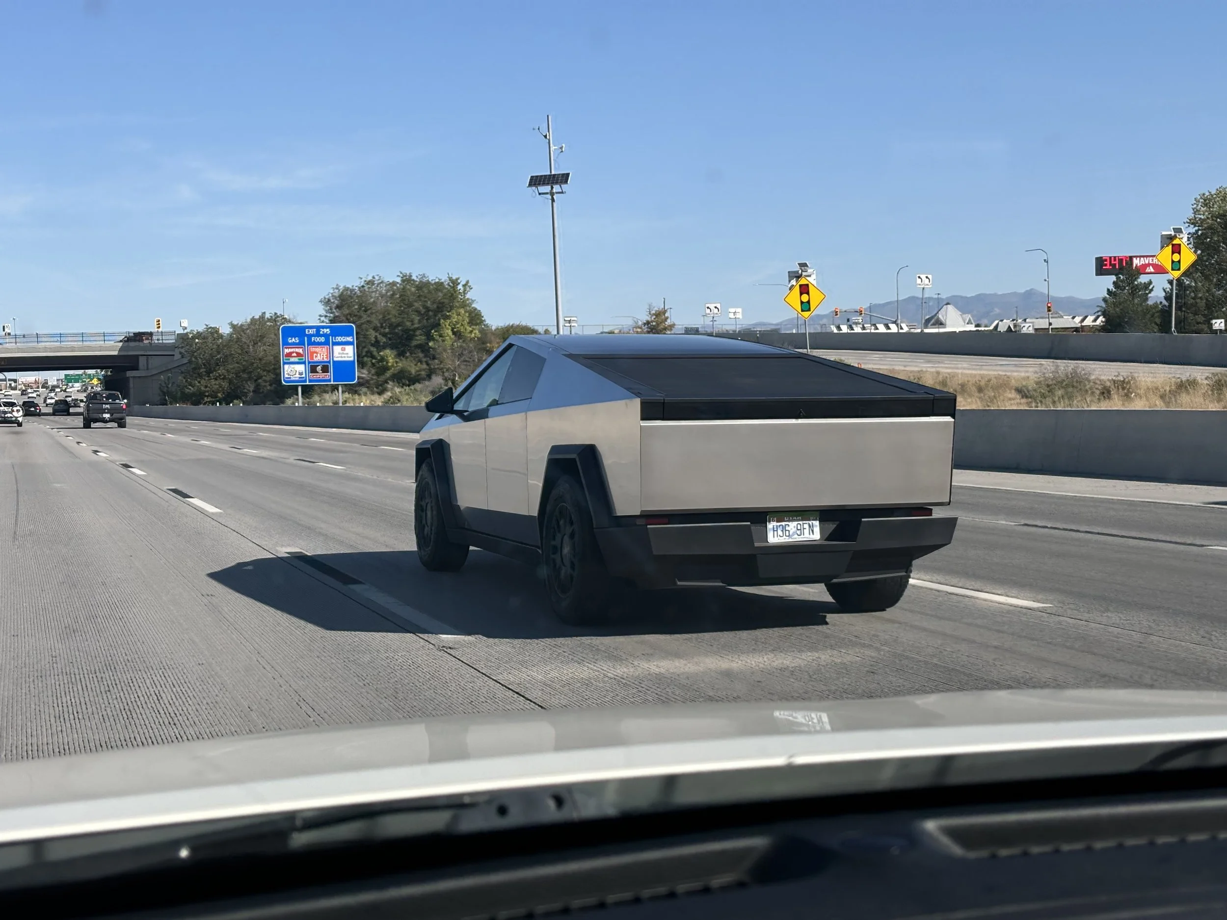 Tesla truck by Salt Lake City