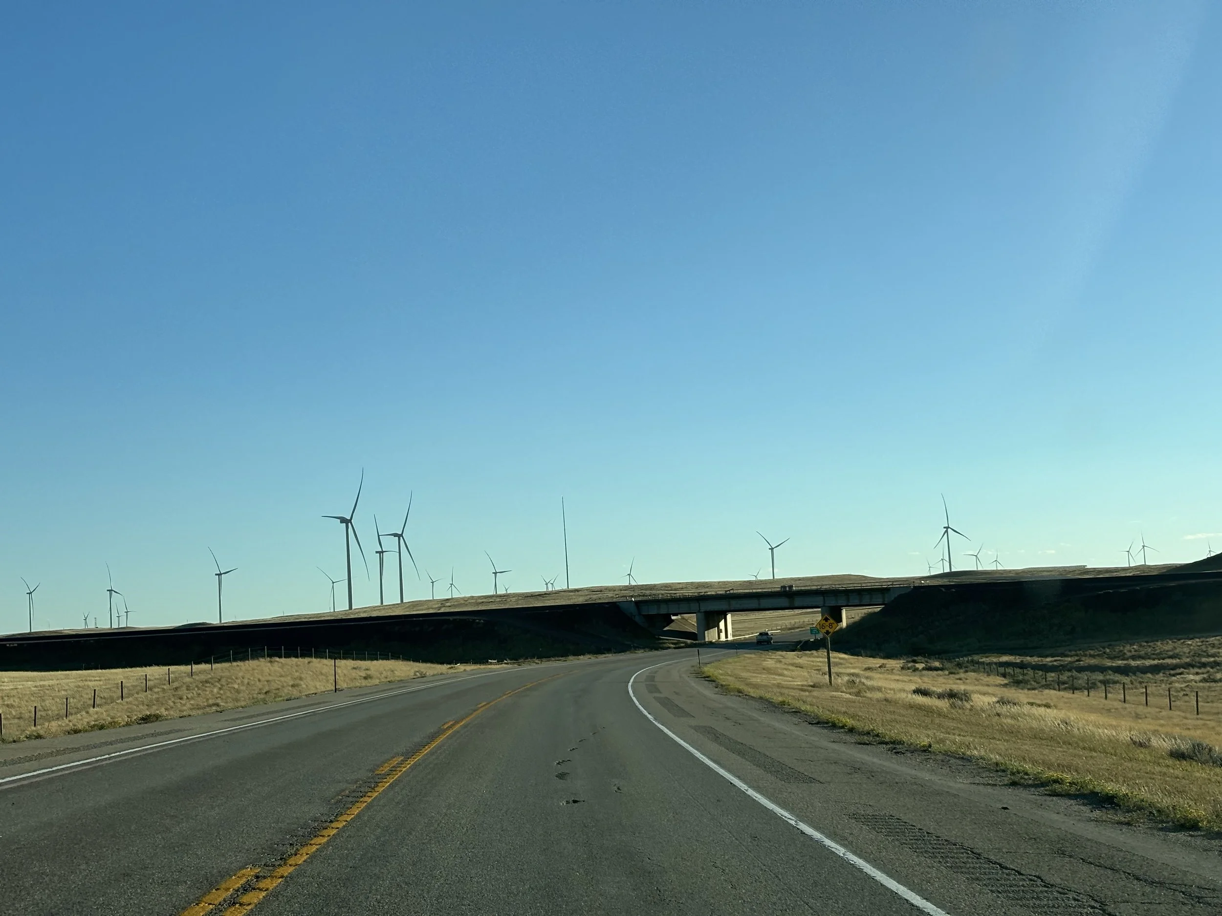Windmill farm near Douglas, WY