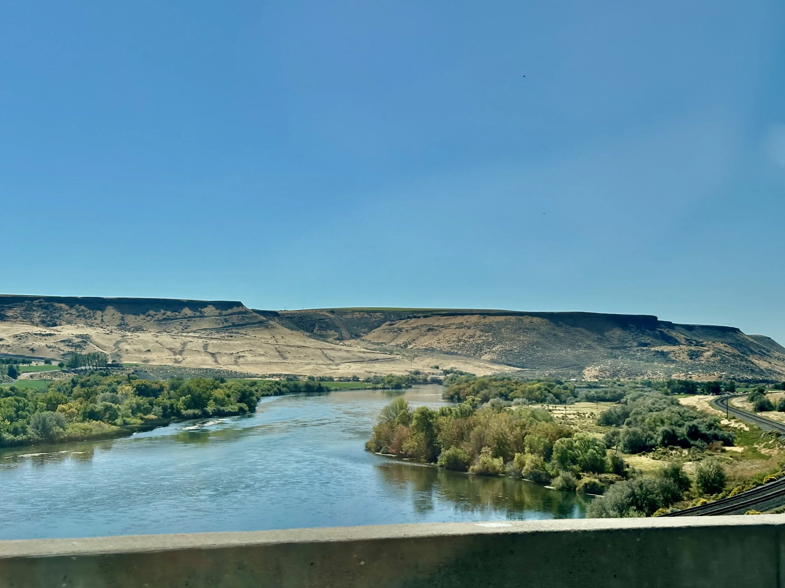 I bet I crossed the Snake River at least 8 times. It's almost as if that river snakes across the landscape...