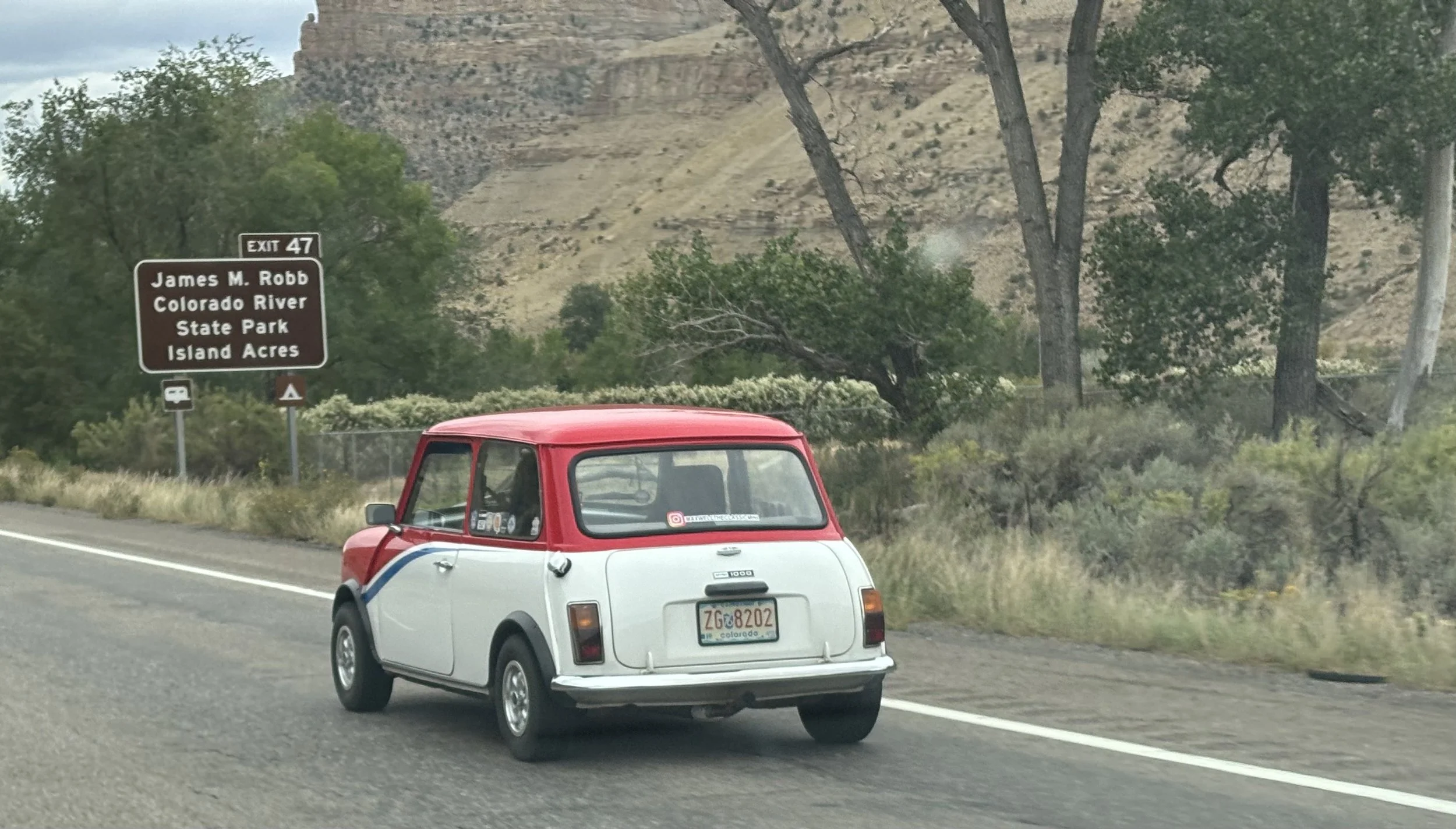 Can't believe this little thing was chugging along at 80mph!