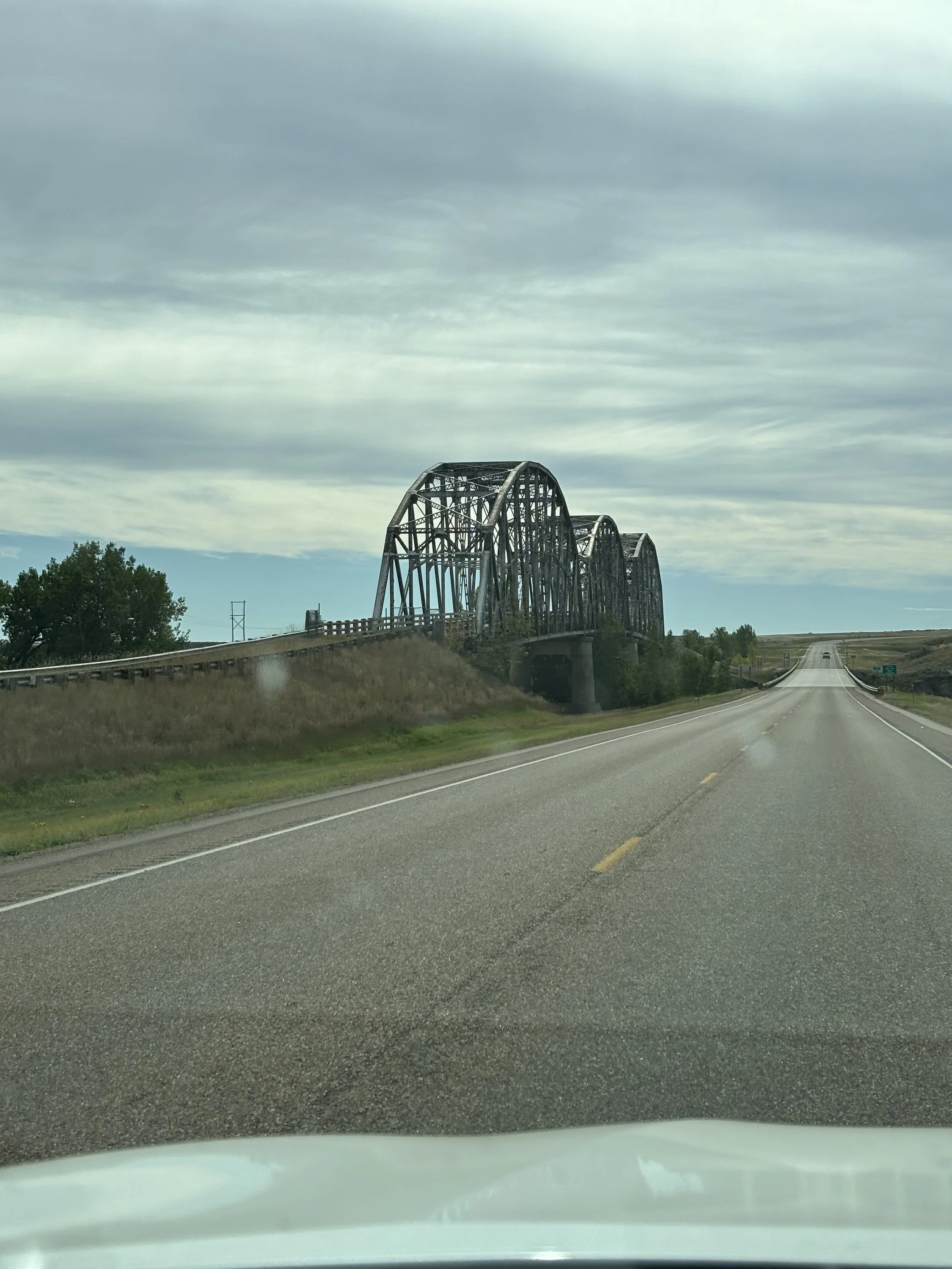An out of commission bridge by Wolf Point, MT.