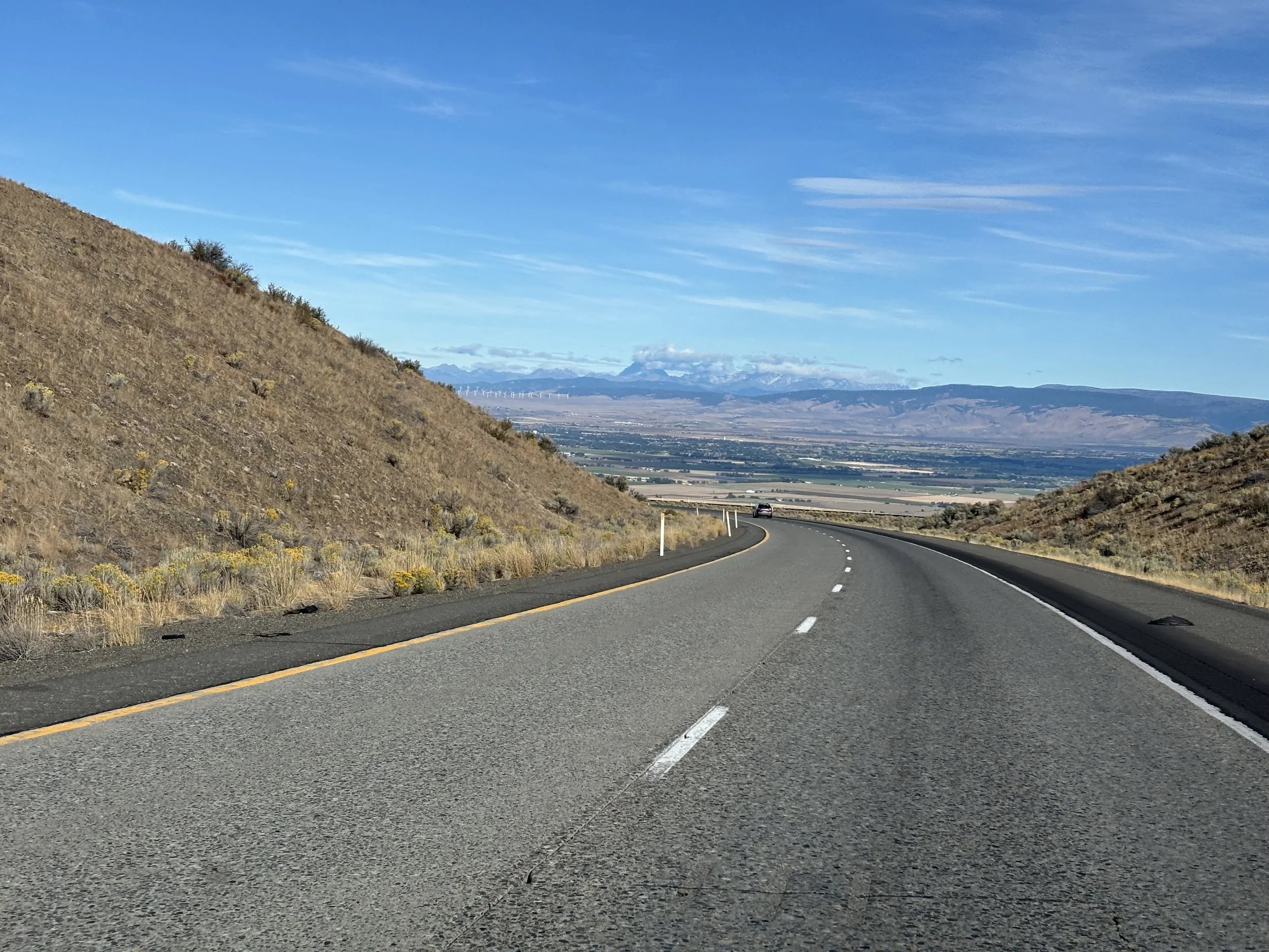 Just finished crossing the Blue Mountains and another range (the Cascades) is already in view