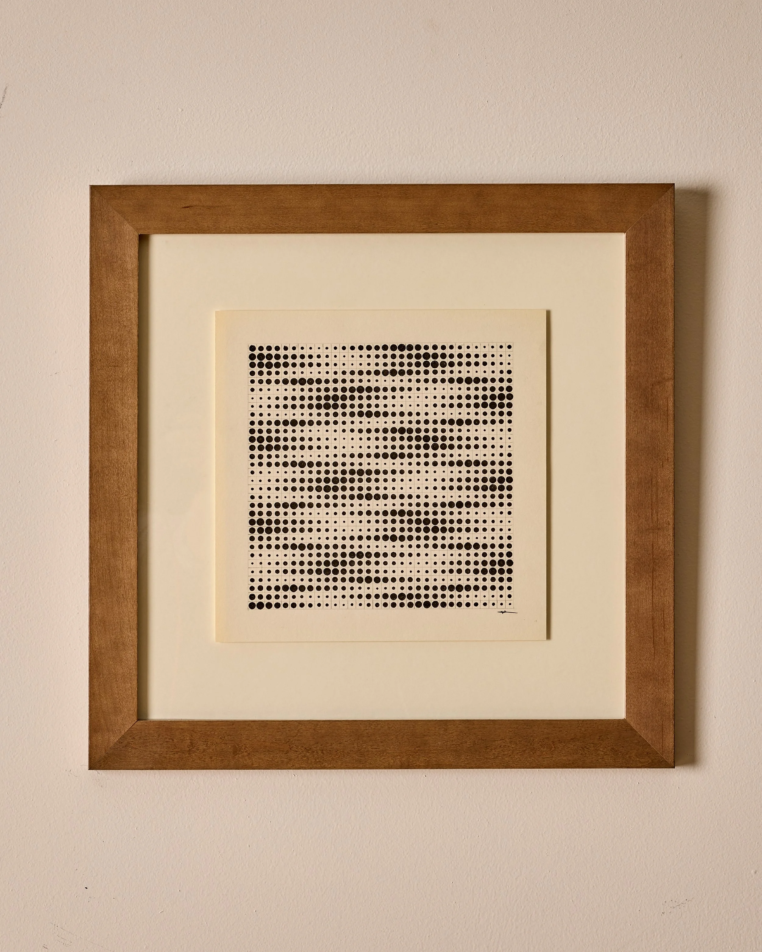 Black abstract ink drawing on paper.