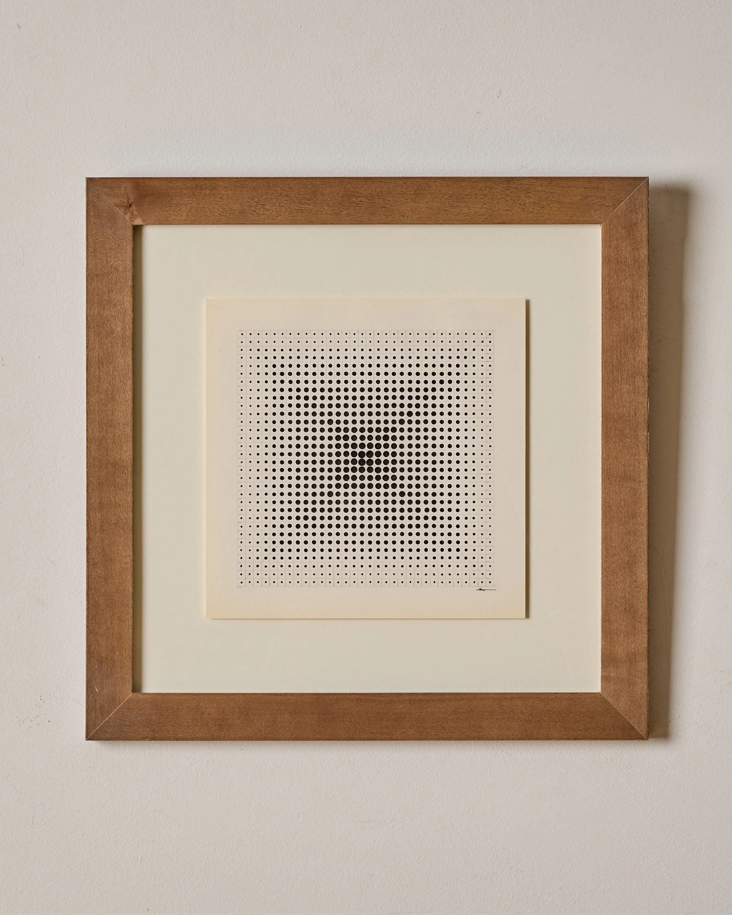 Black abstract ink drawing on paper.