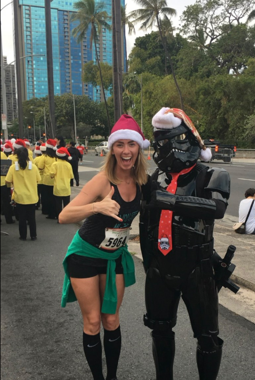 Rachael-at-a-Santa-Run