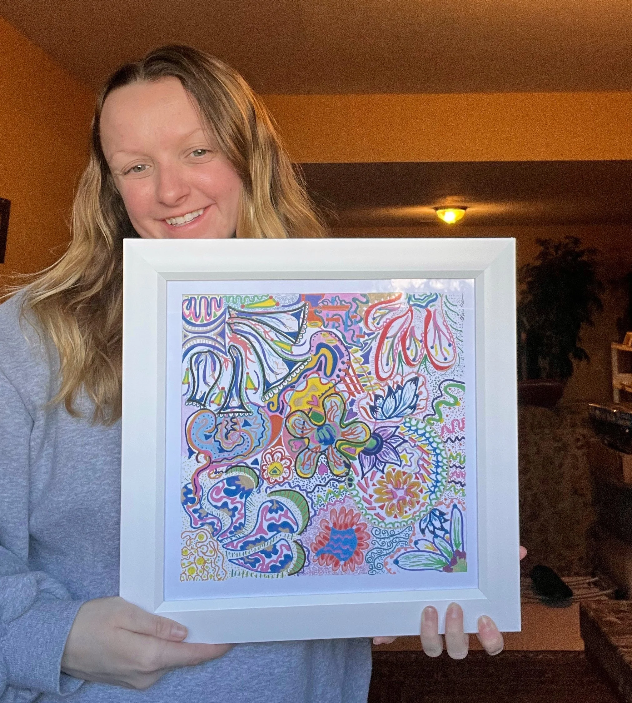 'Creative Chaos' Framed Print