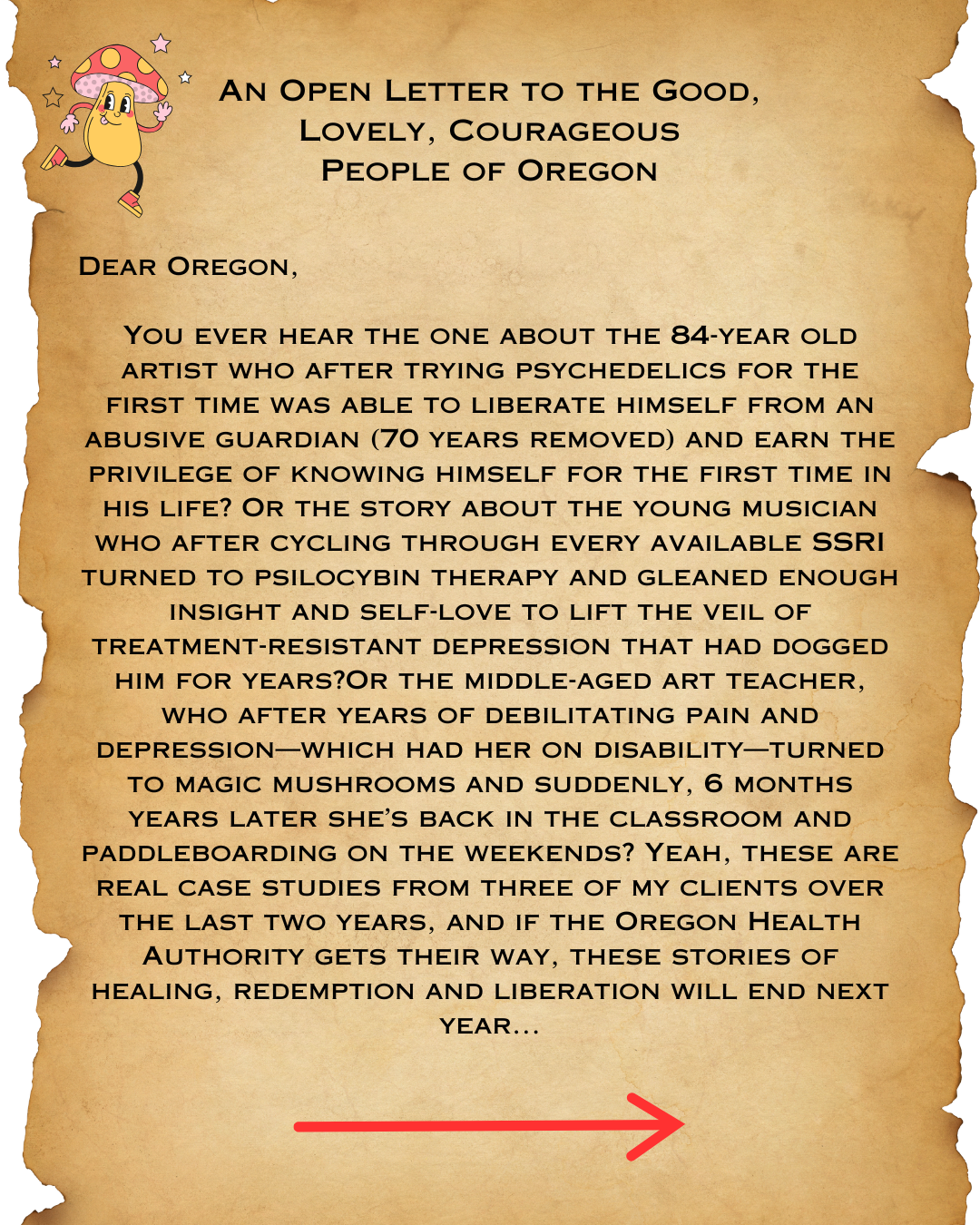 An Open Letter to the Good People of Oregon